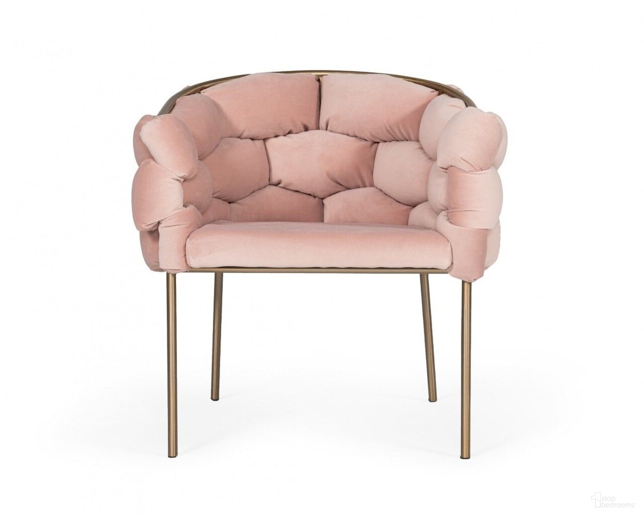 The appearance of Upholstered Fabric Dining Arm Chair In Pink and Brass designed by Homeroots in the modern / contemporary interior design. This pink and brass piece of furniture was selected by 1StopBedrooms from to add a touch of cosiness and style into your home. Sku: 472198. Material: Fabric. Chair Type: Arm Chair.