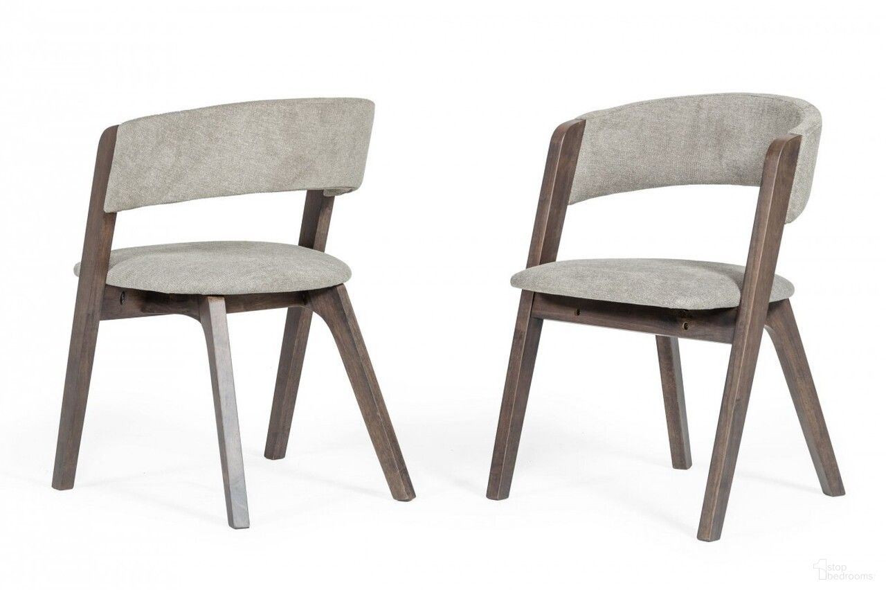 The appearance of Upholstered Fabric Dining Arm Chairs Set of 2 In Brown and Gray designed by Homeroots in the transitional interior design. This brown and gray piece of furniture  was selected by 1StopBedrooms from  to add a touch of cosiness and style into your home. Sku: 472153. Material: Fabric. Chair Type: Arm Chair.