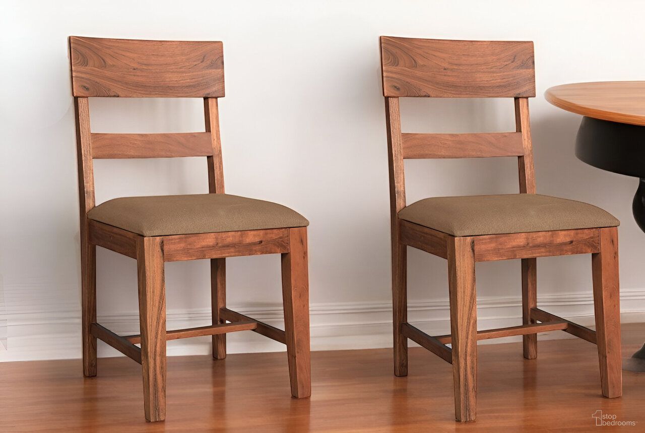 HomeRoots Slat Back Dining Side Chairs - Thumbnail 2