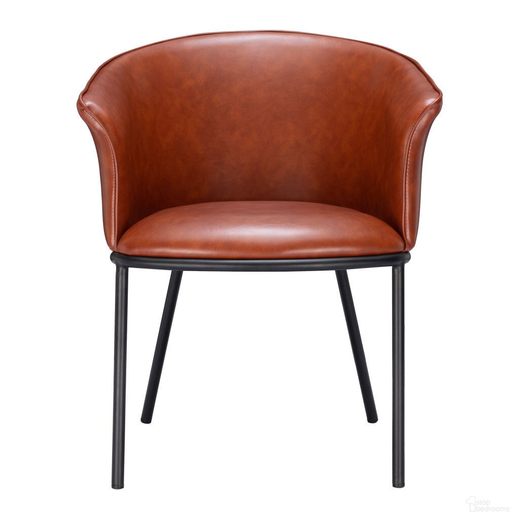 The appearance of Upholstered Faux Leather Dining Arm Chair In Black and Brown designed by Homeroots in the modern / contemporary interior design. This black and brown piece of furniture was selected by 1StopBedrooms from to add a touch of cosiness and style into your home. Sku: 555854. Material: Faux Leather. Chair Type: Arm Chair.