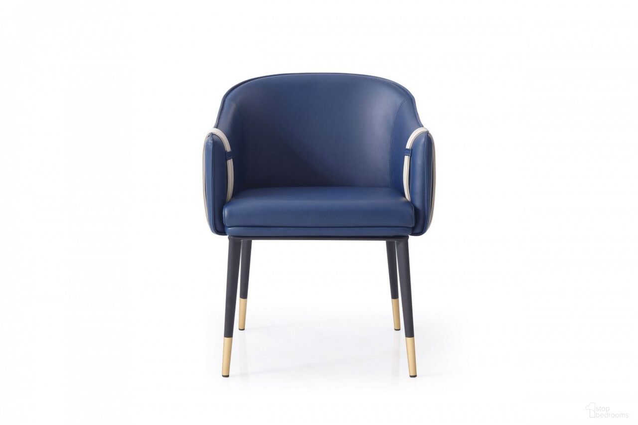 The appearance of Upholstered Faux Leather Dining Arm Chair In Blue Beige and Black designed by Homeroots in the modern / contemporary interior design. This blue beige and black piece of furniture was selected by 1StopBedrooms from to add a touch of cosiness and style into your home. Sku: 487968. Material: Faux Leather. Chair Type: Arm Chair.