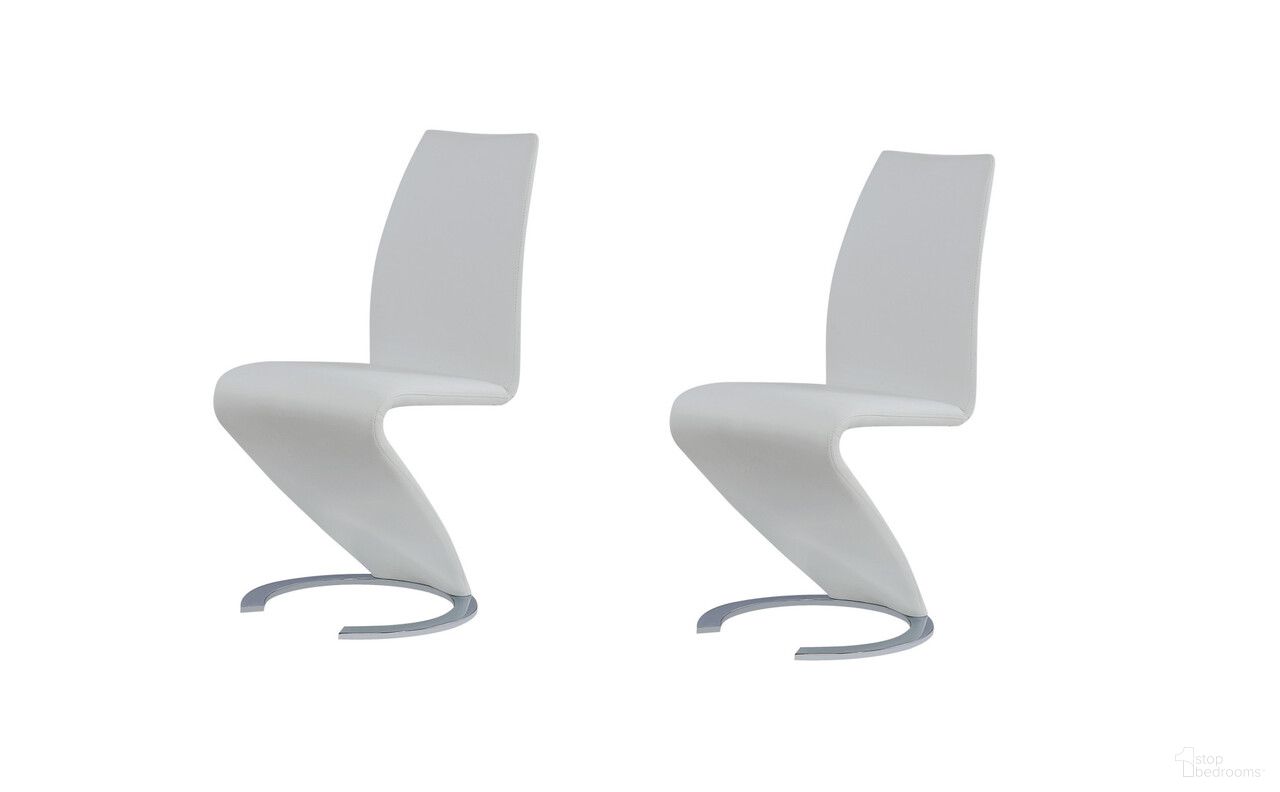 The appearance of Upholstered Faux Leather Dining Parsons Chairs Set of 2 In White and Silver designed by Homeroots in the modern / contemporary interior design. This white and silver piece of furniture was selected by 1StopBedrooms from to add a touch of cosiness and style into your home. Sku: 383955. Material: Faux Leather. Chair Type: Side Chair.