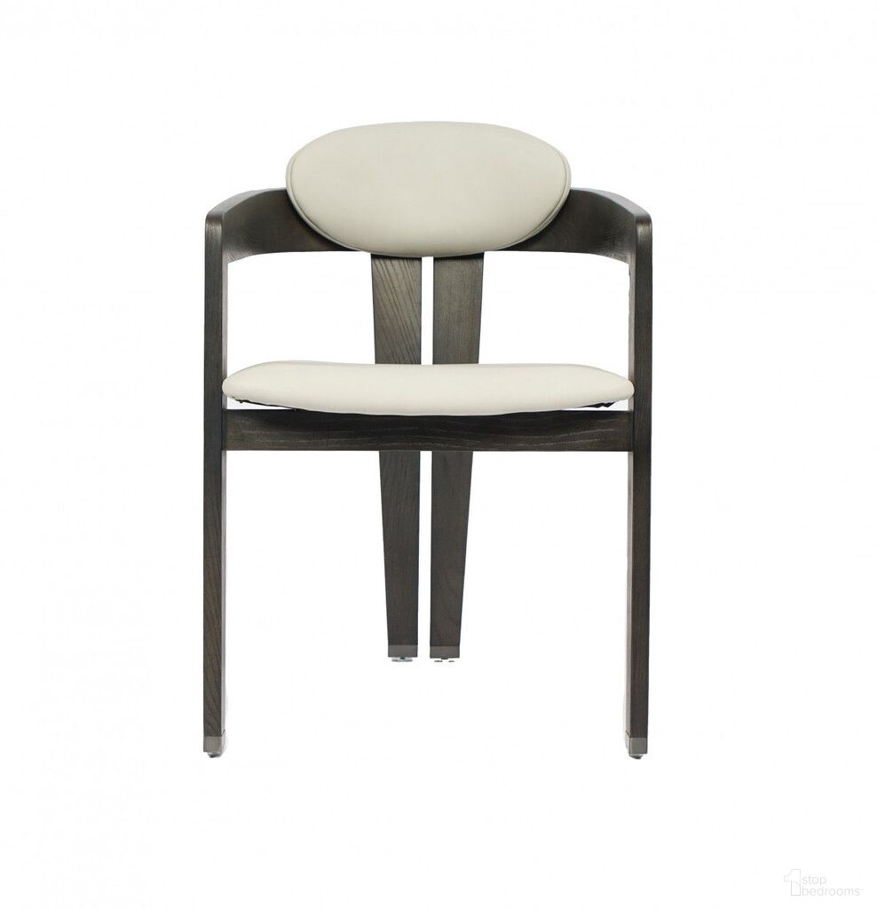 The appearance of Upholstered Faux Leather Open Back Dining Arm Chair In Light Gray and Dark Gray designed by Homeroots in the modern / contemporary interior design. This light gray and dark gray piece of furniture was selected by 1StopBedrooms from to add a touch of cosiness and style into your home. Sku: 488003. Material: Faux Leather. Chair Type: Arm Chair.