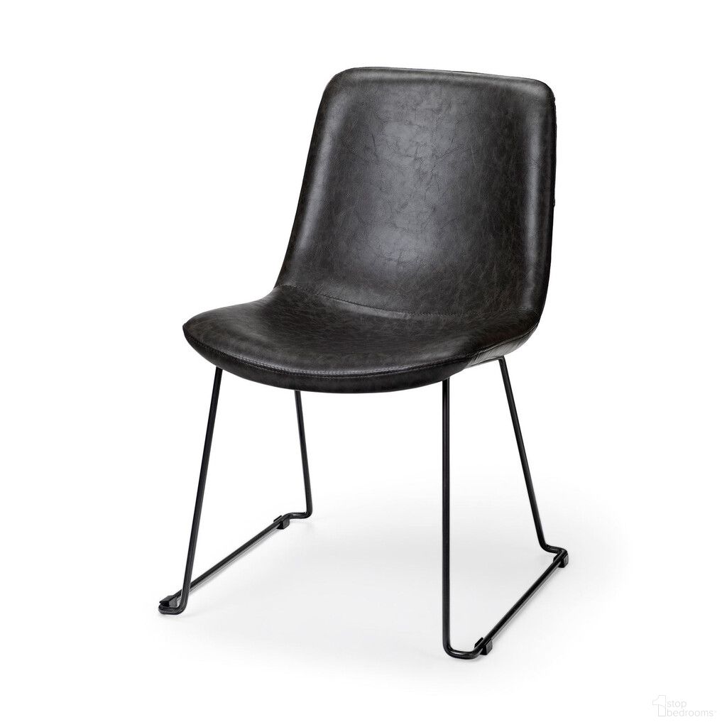 The appearance of Upholstered Faux leather Side Chairs Set of 2 In Black designed by Homeroots in the modern / contemporary interior design. This black piece of furniture was selected by 1StopBedrooms from to add a touch of cosiness and style into your home. Sku: 380429. Material: Faux Leather. Chair Type: Side Chair.