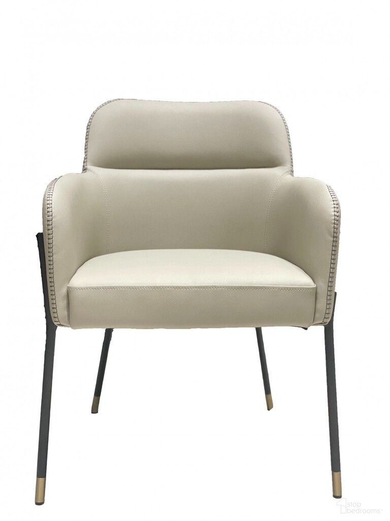 The appearance of Upholstered Faux Leather Slat Back Dining Arm Chair In Gray and Black designed by Homeroots in the modern / contemporary interior design. This gray and black piece of furniture was selected by 1StopBedrooms from to add a touch of cosiness and style into your home. Sku: 472257. Material: Faux Leather. Chair Type: Arm Chair.