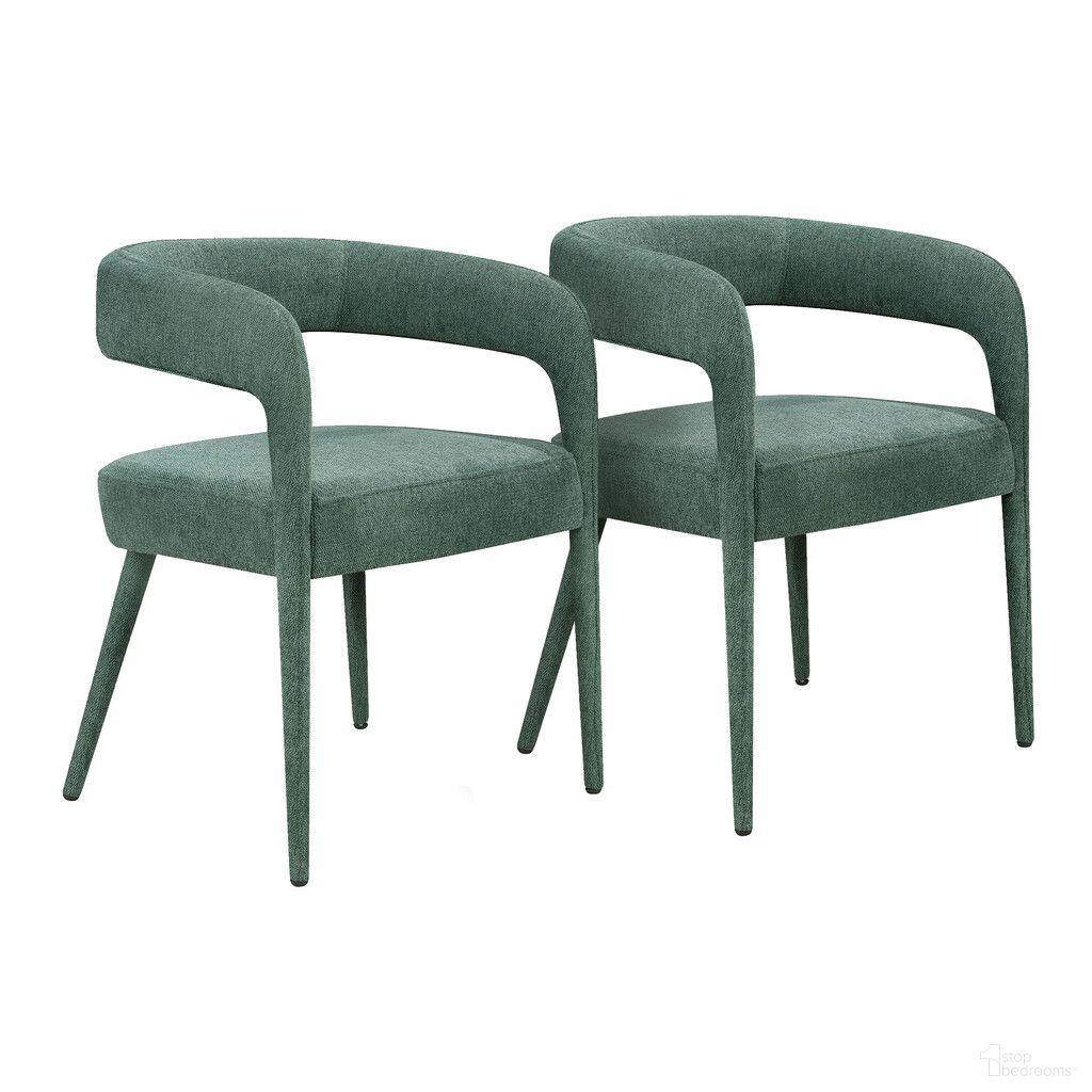 The appearance of Upholstered Linen Open Back Dining Side Chairs Set of 2 In Green designed by Homeroots in the modern / contemporary interior design. This green piece of furniture was selected by 1StopBedrooms from to add a touch of cosiness and style into your home. Sku: 558312. Material: Linen. Chair Type: Side Chair.