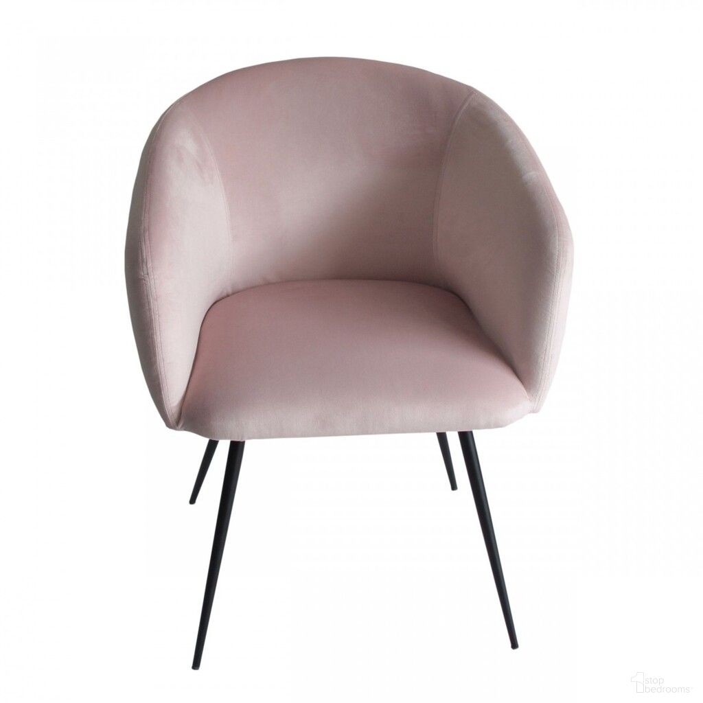 The appearance of Upholstered Velvet Dining Arm Chair In Pink and Black designed by Homeroots in the modern / contemporary interior design. This pink and black piece of furniture was selected by 1StopBedrooms from to add a touch of cosiness and style into your home. Sku: 472239. Material: Velvet. Chair Type: Arm Chair.
