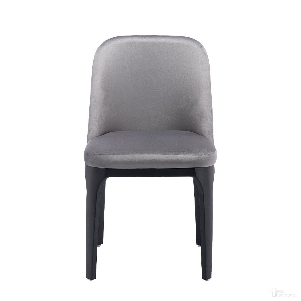The appearance of Upholstered Velvet Dining Side Chair In Gray and Black designed by Homeroots in the modern / contemporary interior design. This gray and black piece of furniture was selected by 1StopBedrooms from to add a touch of cosiness and style into your home. Sku: 521278. Material: Velvet. Chair Type: Side Chair.