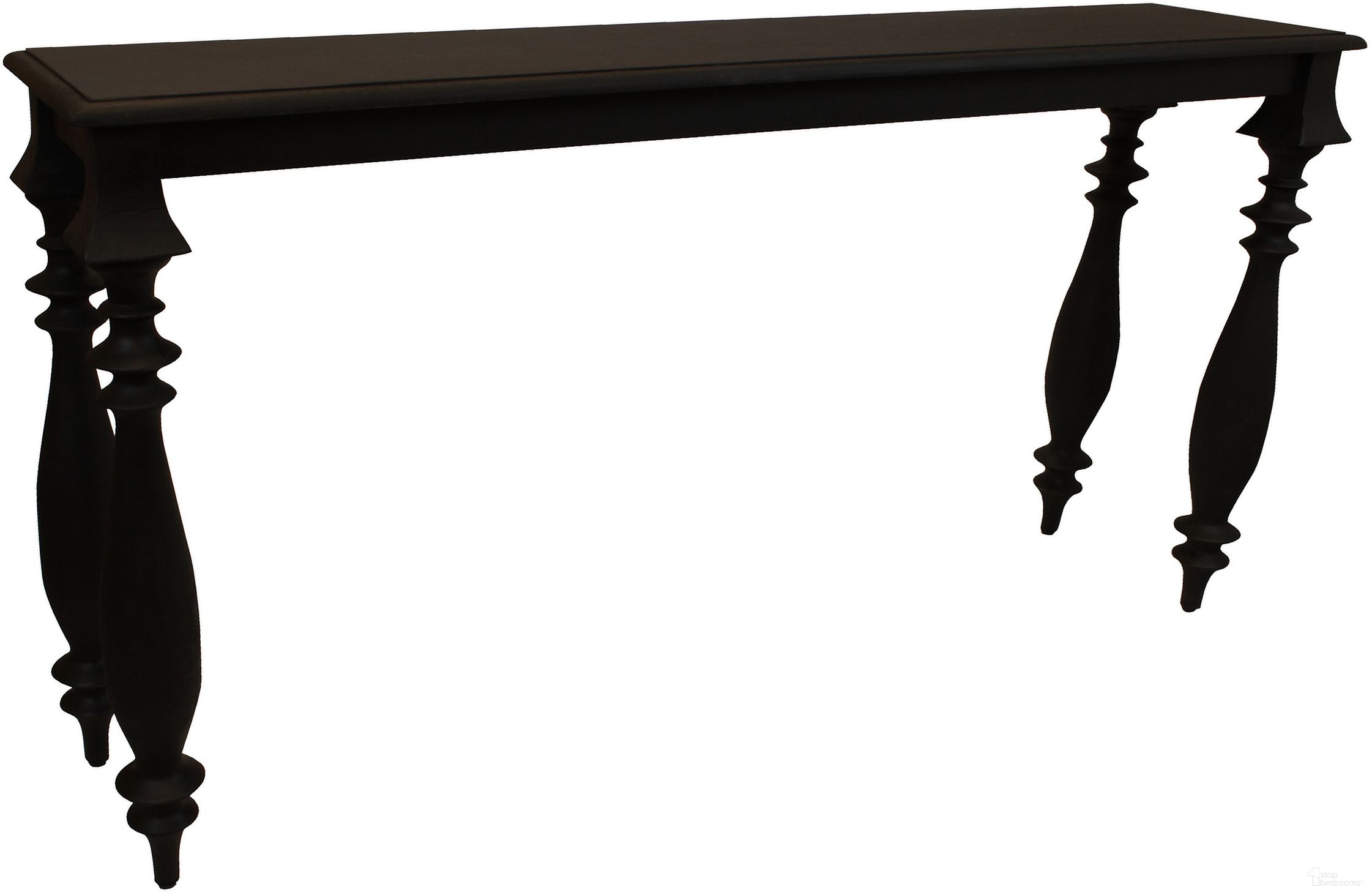 The appearance of Upstone Console In Antique Black designed by Moti in the transitional interior design. This antique black piece of furniture was selected by 1StopBedrooms from Upstone Collection to add a touch of cosiness and style into your home. Sku: 91005002. Material: Wood.