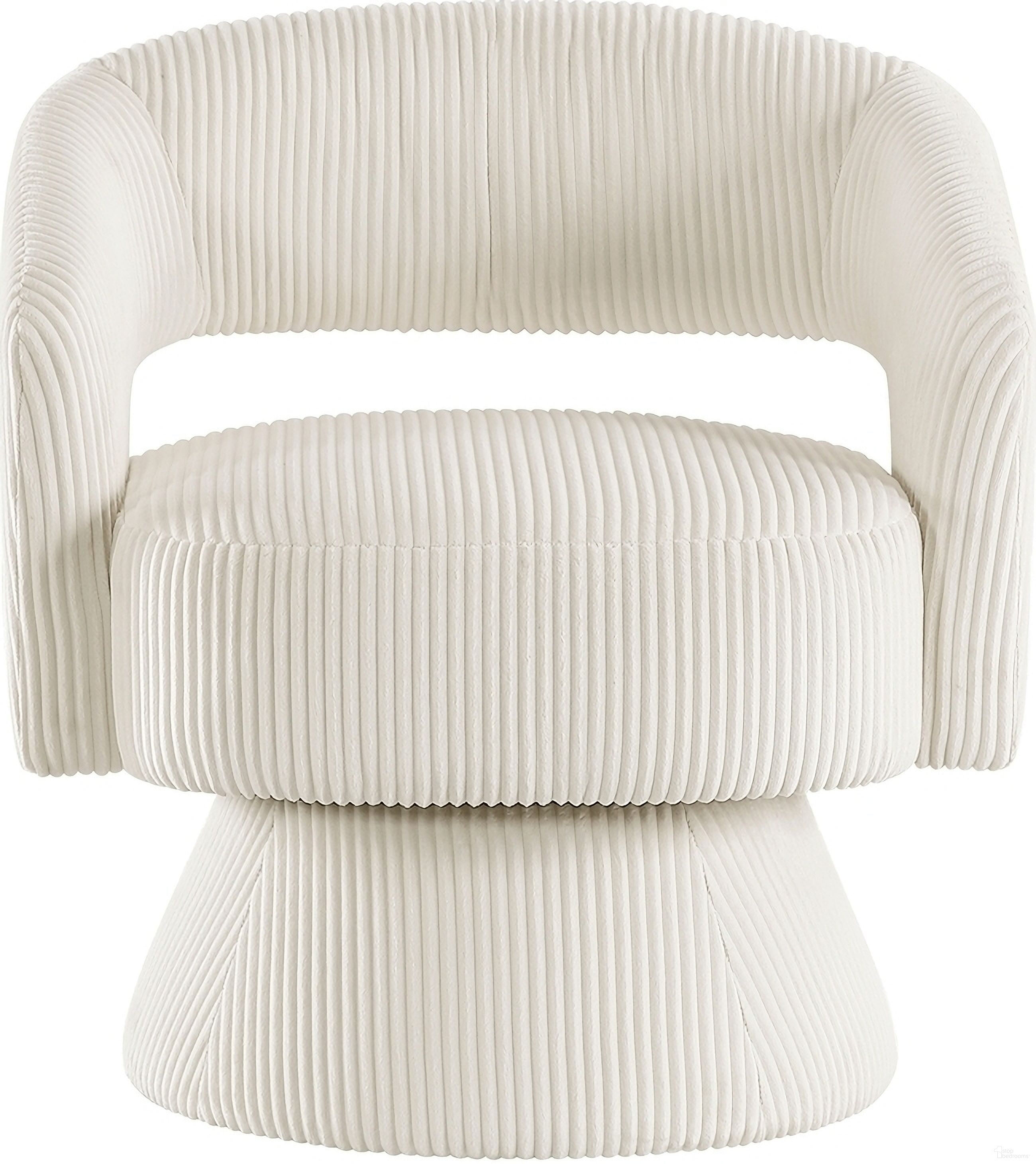 Upton Swivel Chair In Beige