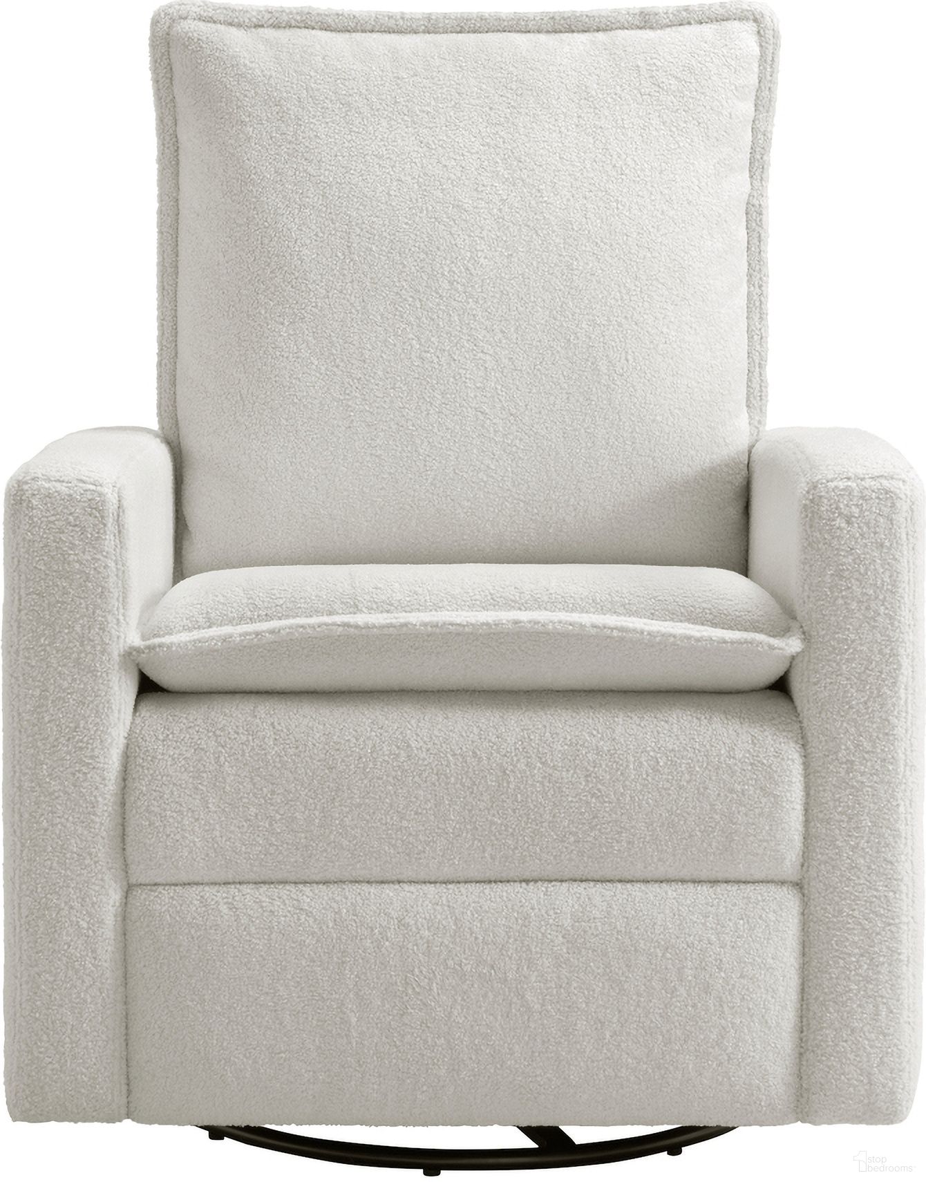 Uptown Glider/Recliner In Boucle White