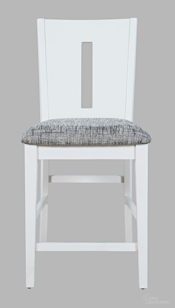 The appearance of Urban Icon Slotback Upholstered Counter Stool Set of 2 In White designed by Jofran in the modern / contemporary interior design. This white piece of furniture was selected by 1StopBedrooms from Urban Icon Collection to add a touch of cosiness and style into your home. Sku: 2003-BS410KD. Material: Acacia.