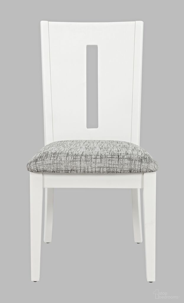 The appearance of Urban Icon Slotback Upholstered Dining Chair Set of 2 In White designed by Jofran in the modern / contemporary interior design. This white piece of furniture  was selected by 1StopBedrooms from Urban Icon Collection to add a touch of cosiness and style into your home. Sku: 2003-390KD. Material: Acacia. Chair Type: Side Chair.