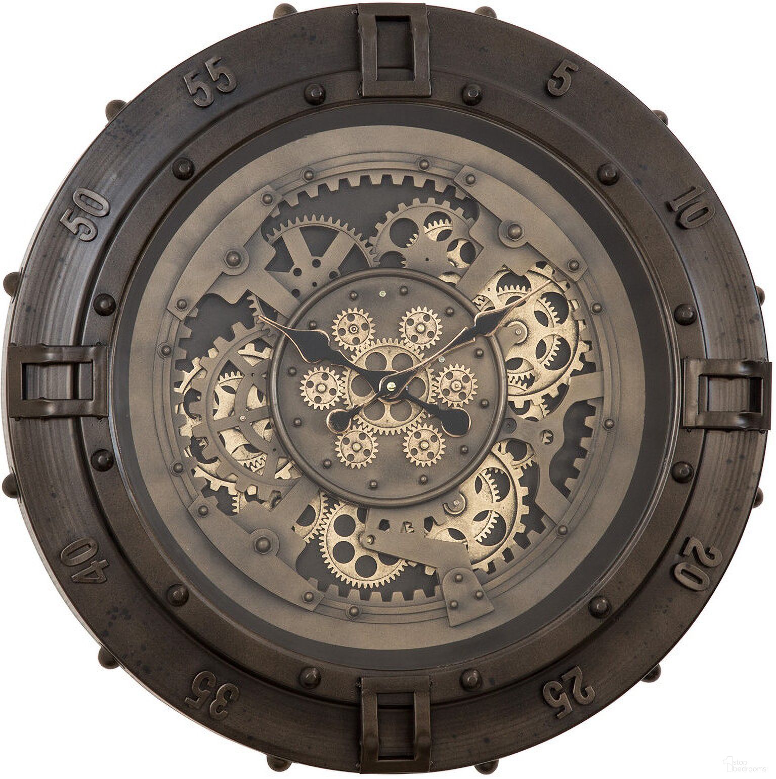 Yosemite Home Decor Urban Loft Gears Wall Clock - Thumbnail 4