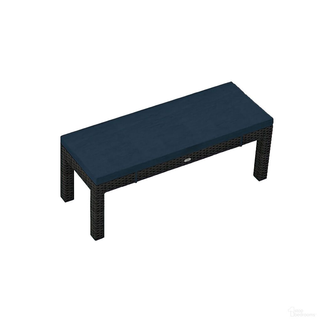 Urbana 2-Seater Dining Bench In Spectrum Indigo and Coffee Bean