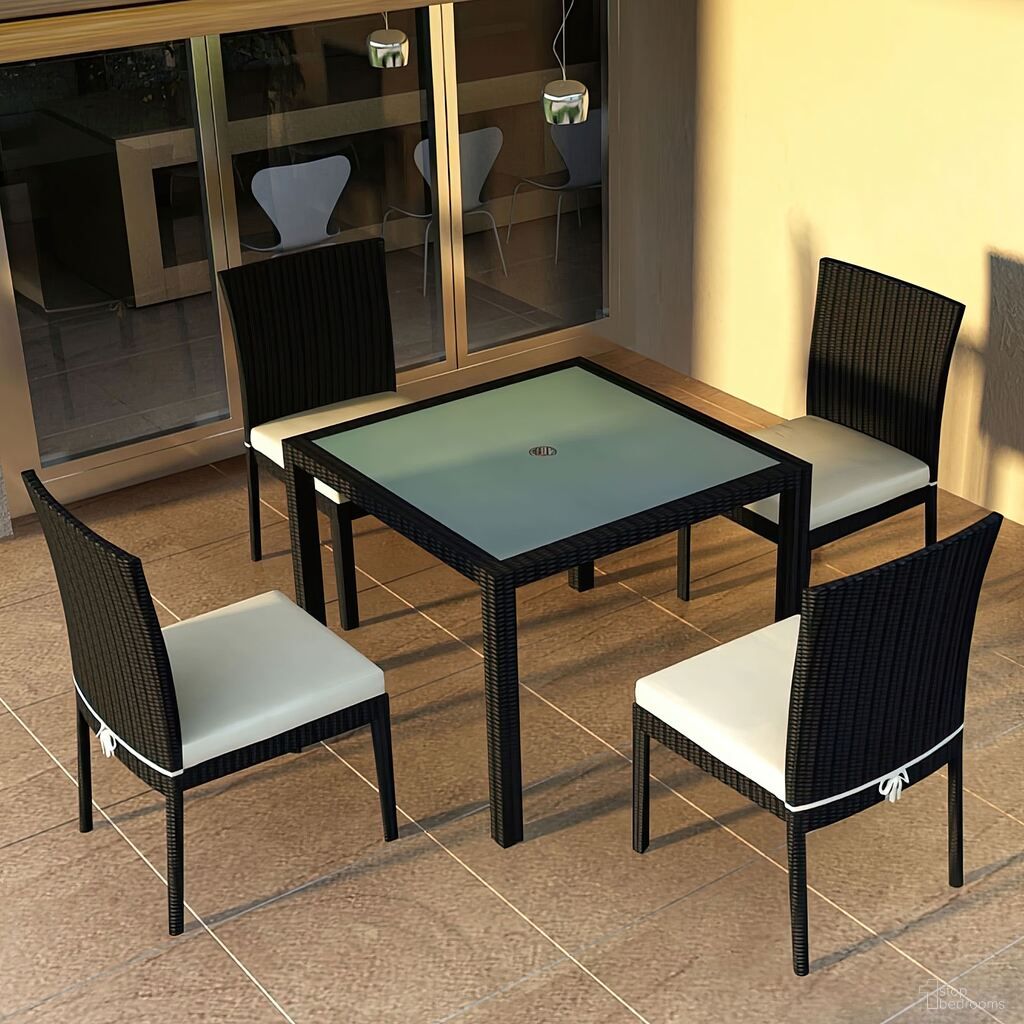 The appearance of Urbana 5 Piece Dining Set In Canvas Natural and Coffee Bean designed by Harmonia Living in the modern / contemporary interior design. This canvas natural/coffee bean piece of furniture  was selected by 1StopBedrooms from Urbana Collection to add a touch of cosiness and style into your home. Sku: HL-URBN-CB-5DS-CN. Table Base Style: Legs. Table Top Shape: Square. Material: Polyethylene.
