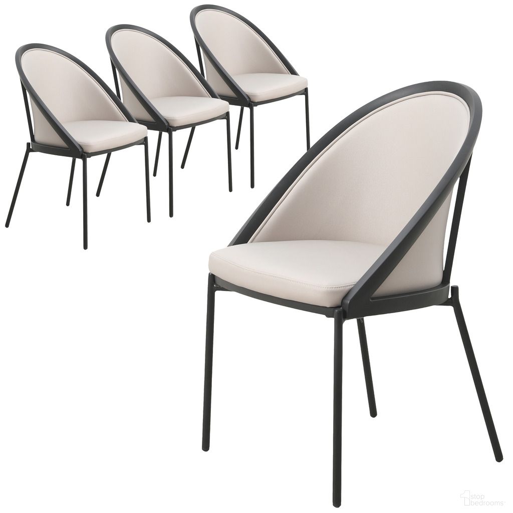 The appearance of Urbane Modern Dining Chair Set of 4 In Light Grey designed by LeisureMod in the modern / contemporary interior design. This light grey piece of furniture  was selected by 1StopBedrooms from Urbane Collection to add a touch of cosiness and style into your home. Sku: UC21LGR4. Material: Vinyl. Chair Type: Arm Chair.