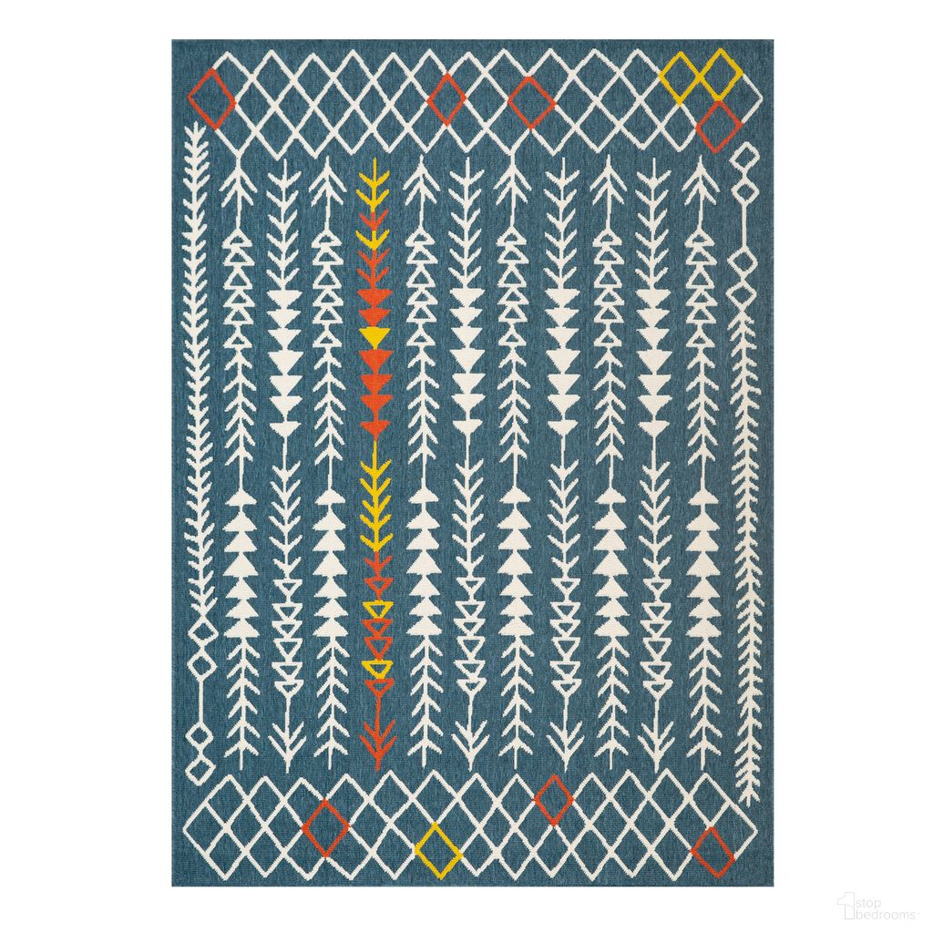 The appearance of Urtha Tribal Power-Loomed Indoor/Outdoor Area Rug In Ivory and Navy designed by Rajani Home in the rustic / southwestern interior design. This ivory and navy piece of furniture was selected by 1StopBedrooms from Vener Collection to add a touch of cosiness and style into your home. Sku: 5C114459G03048. Material: Polypropylene.