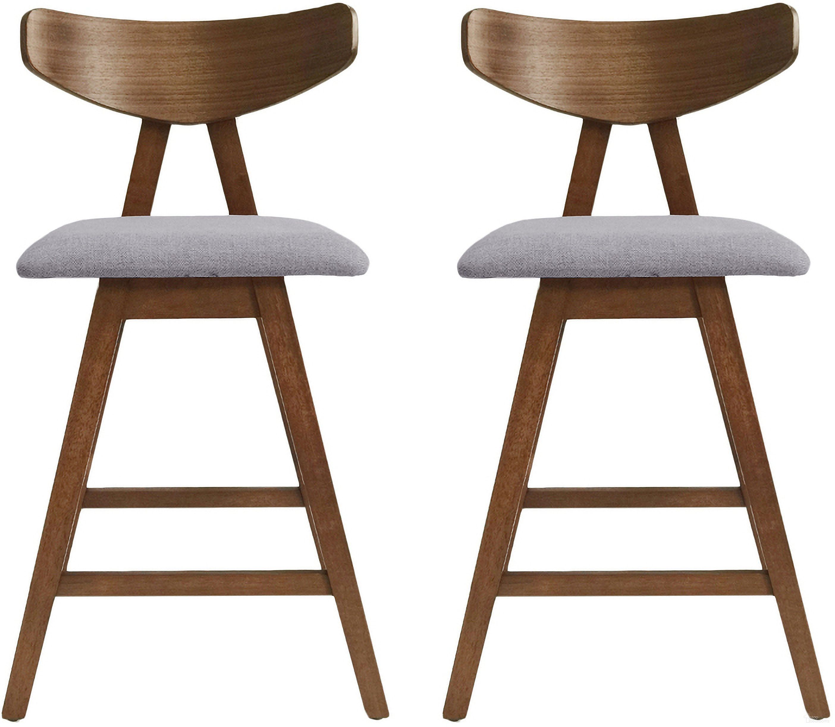 The appearance of Utopia Counter Stool with Iconic Splayed Legs and Stunning Wood Frame In Dark Grey - Set of 2 designed by Noble House in the rustic / southwestern interior design. This dark grey piece of furniture was selected by 1StopBedrooms from Utopia Collection to add a touch of cosiness and style into your home. Sku: 71185.00DGRY. Material: Fabric.