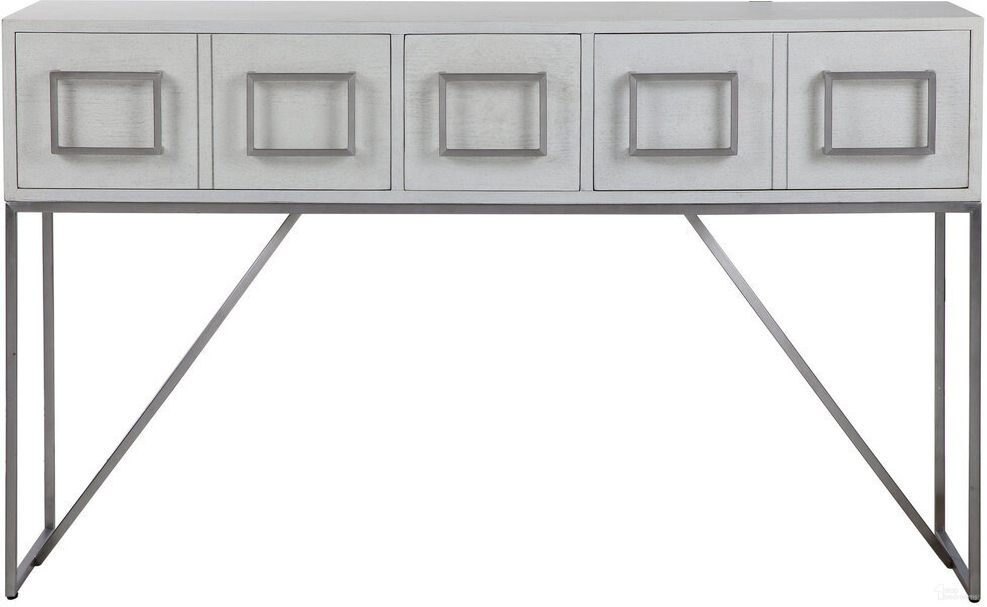 Uttermost Abaya White Console Table