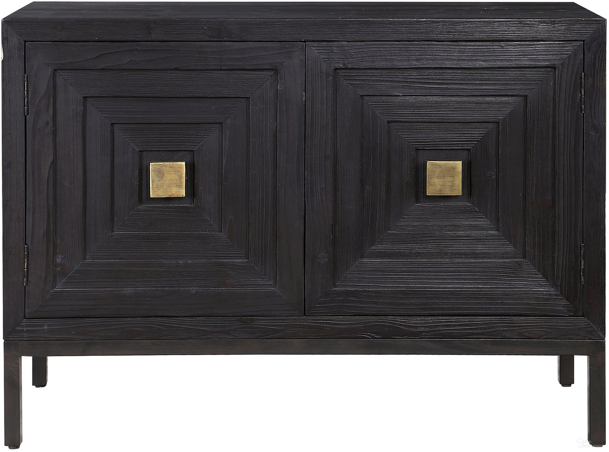 The appearance of Uttermost Aiken Dark Walnut 2 Door Cabinet designed by Uttermost in the modern / contemporary interior design. This dark walnut piece of furniture  was selected by 1StopBedrooms from Aiken Collection to add a touch of cosiness and style into your home. Sku: 24916. Material: MDF.