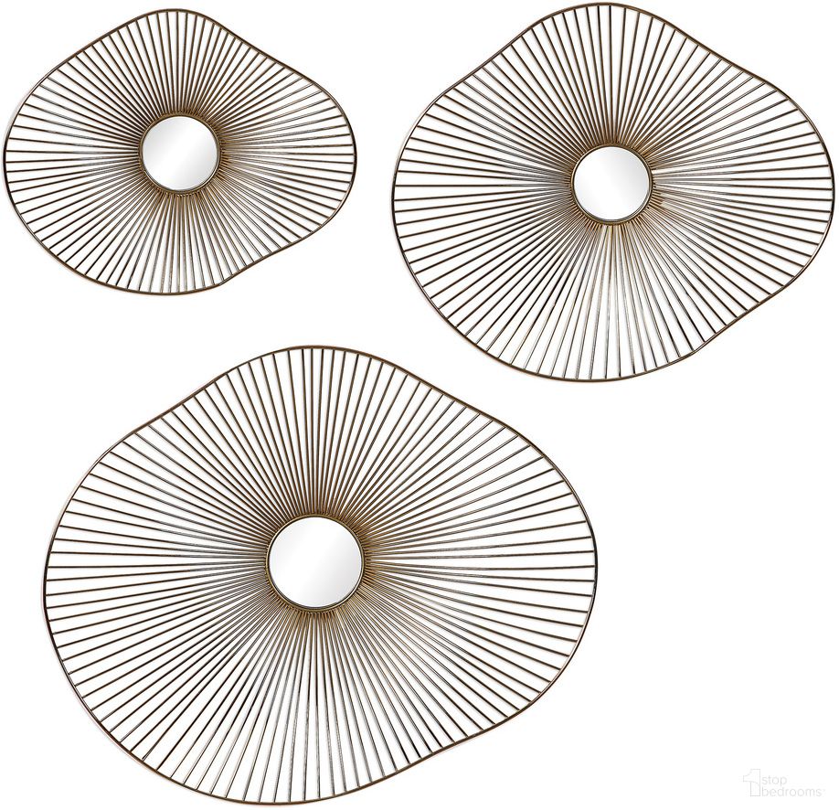 Uttermost Avarie Gold Metal Wall Art Set Of 3