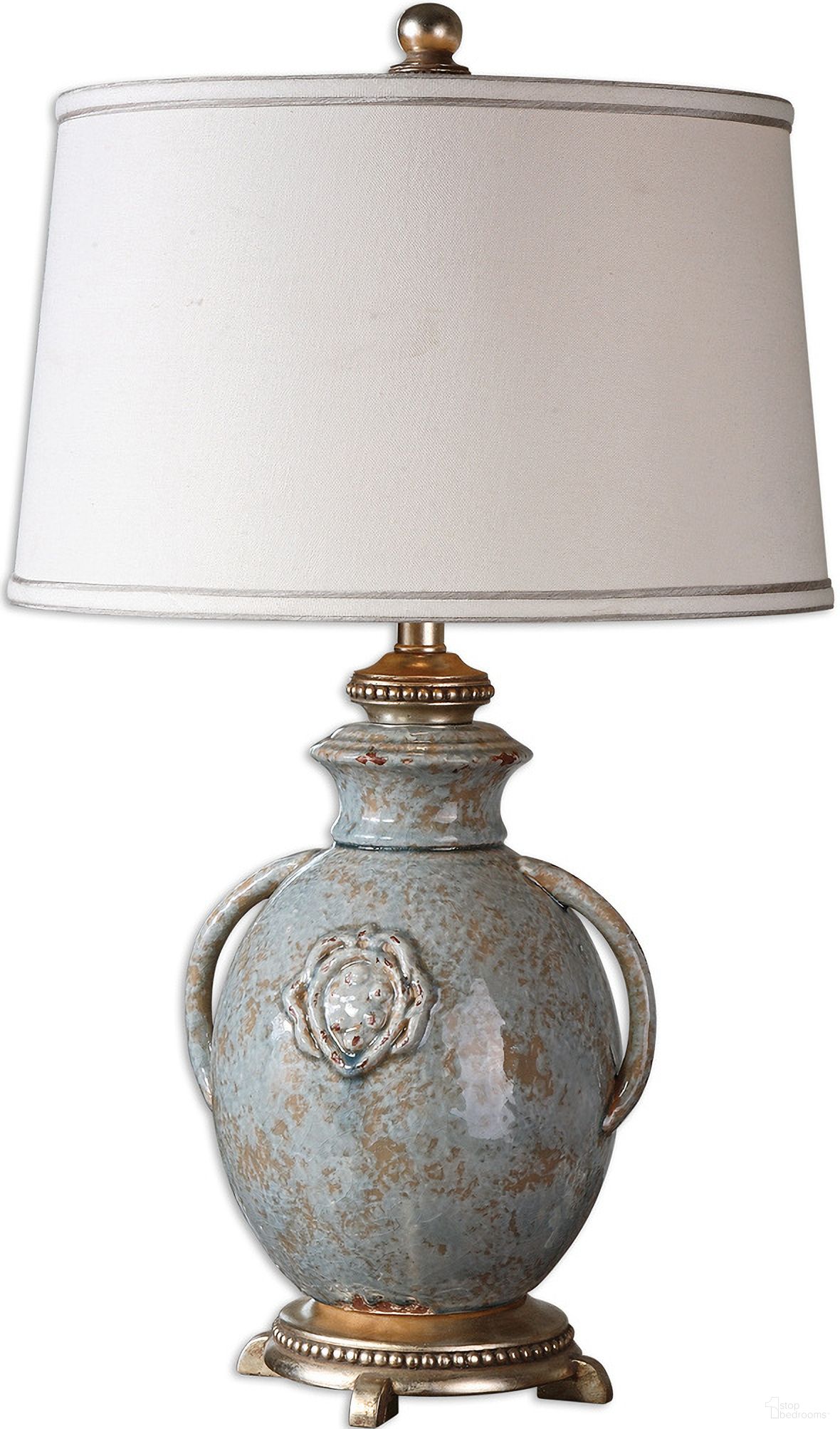 Uttermost Cancello Blue Glaze Lamp