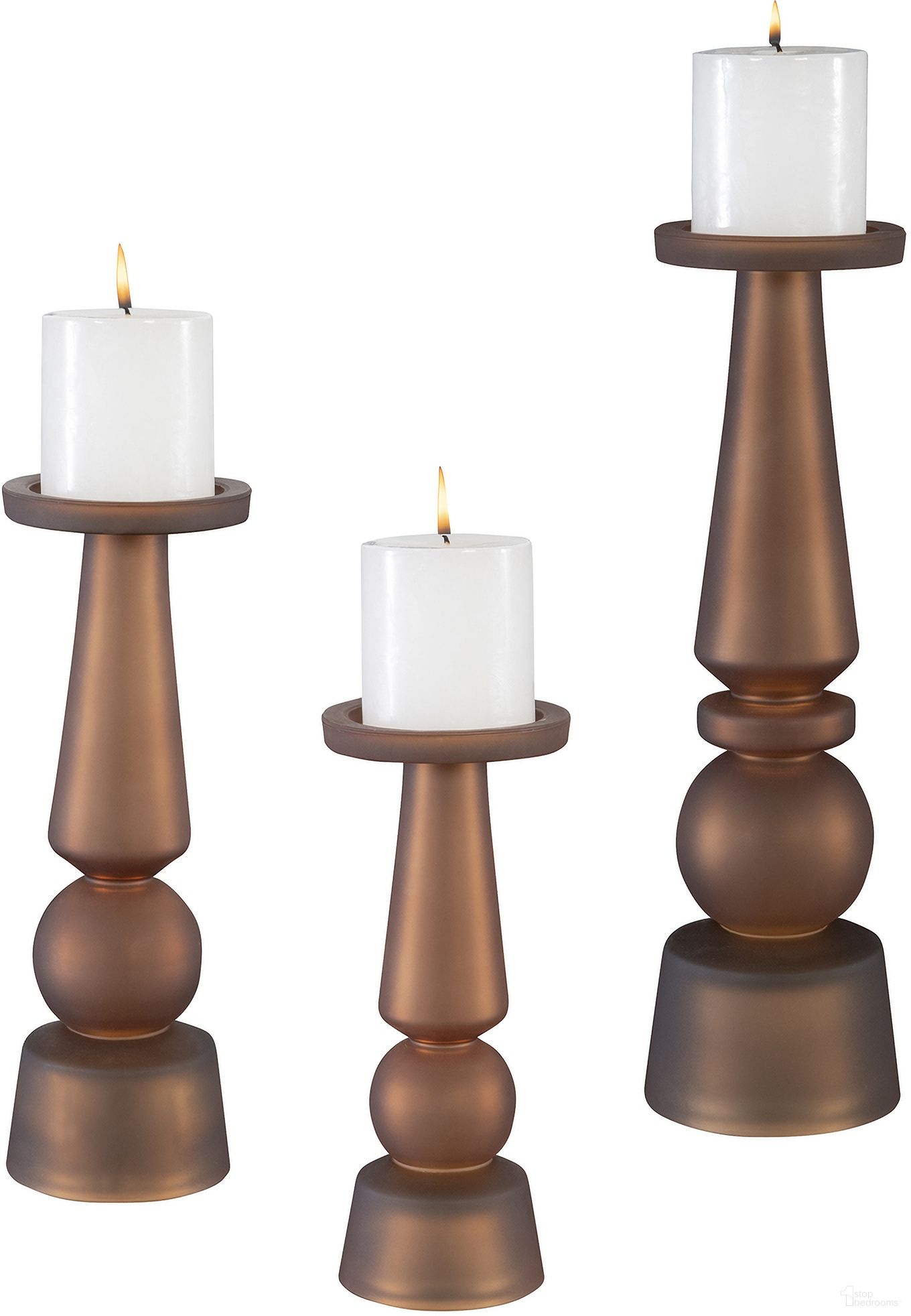 Uttermost Cassiopeia Glass Candleholders - Thumbnail 2