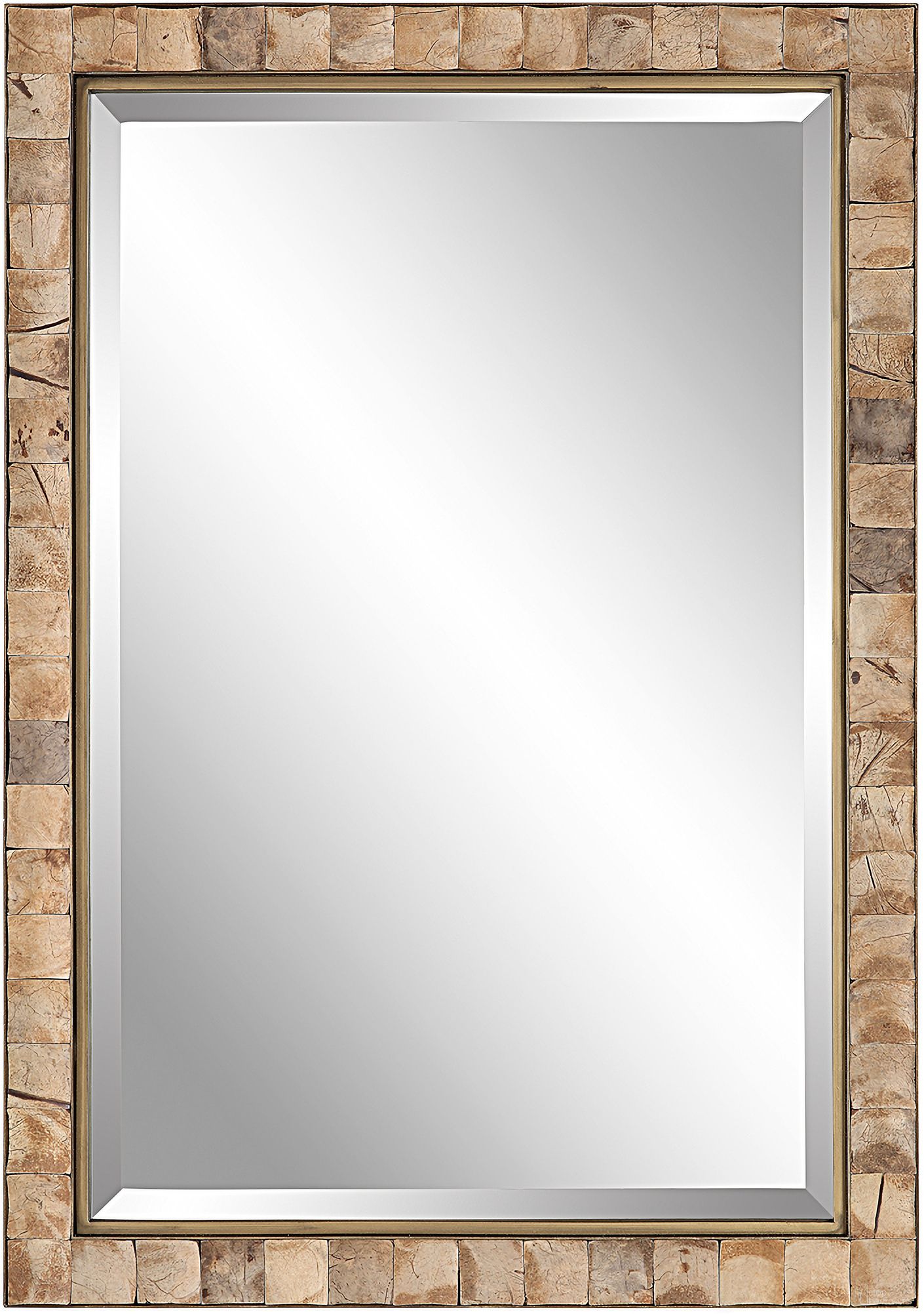 The appearance of Uttermost Cocos Coconut Shell Mirror designed by Uttermost in the transitional interior design. This coconut piece of furniture was selected by 1StopBedrooms from Cocos Collection to add a touch of cosiness and style into your home. Sku: 09751. Material: MDF.