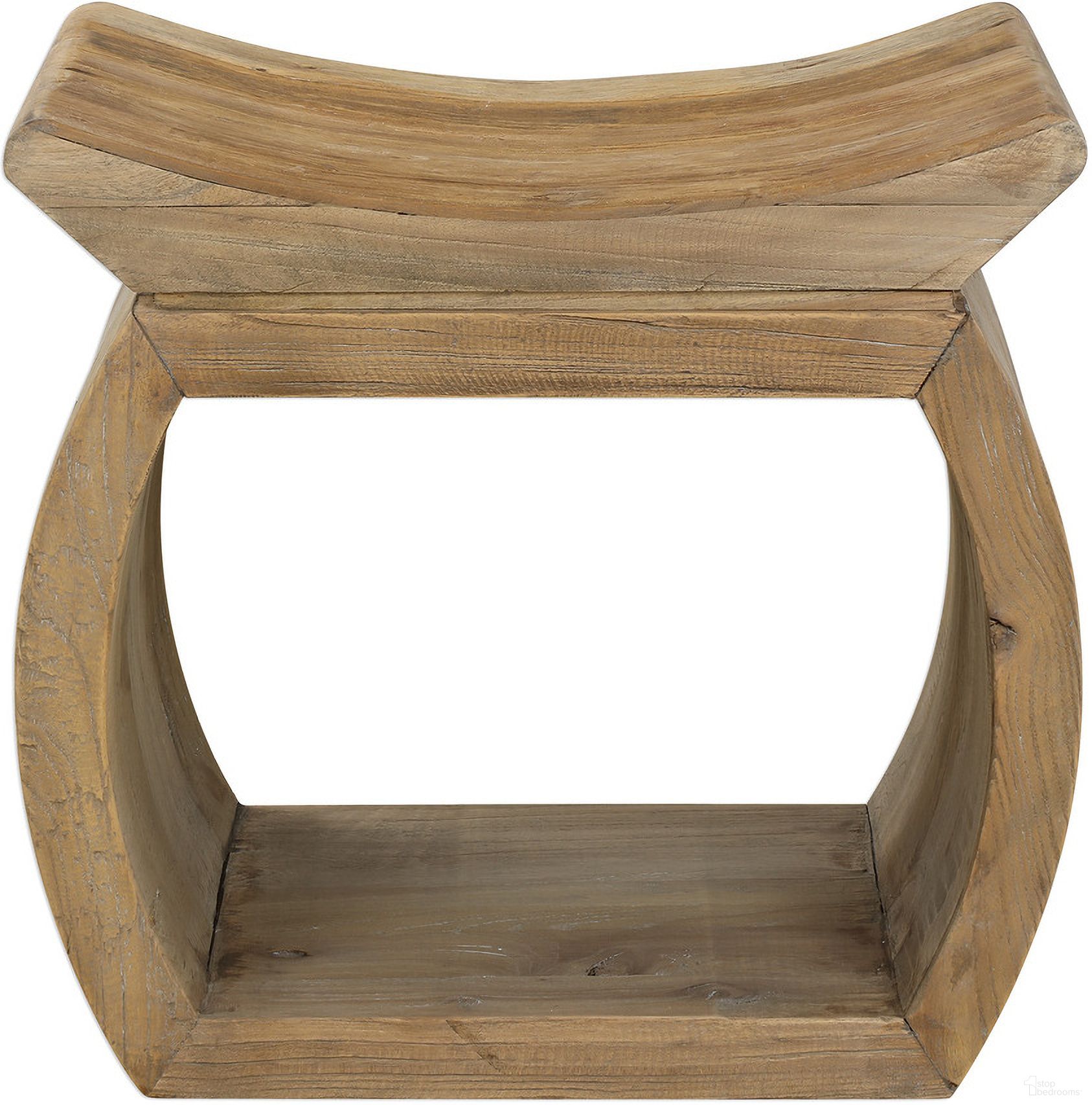 The appearance of Uttermost Connor Elm Accent Stool designed by Uttermost in the modern / contemporary interior design. This wood piece of furniture was selected by 1StopBedrooms from Connor Collection to add a touch of cosiness and style into your home. Sku: 24814. Material: Wood.