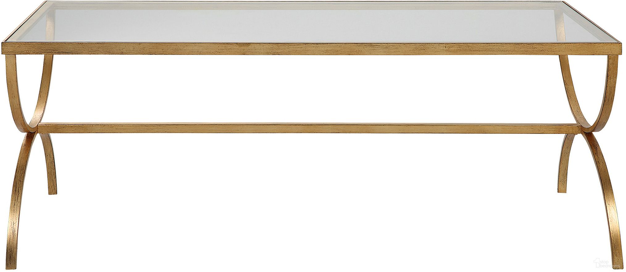 The appearance of Uttermost Crescent Coffee Table designed by Uttermost in the traditional interior design. This gold piece of furniture  was selected by 1StopBedrooms from Crescent Collection to add a touch of cosiness and style into your home. Sku: 25186. Material: Iron.