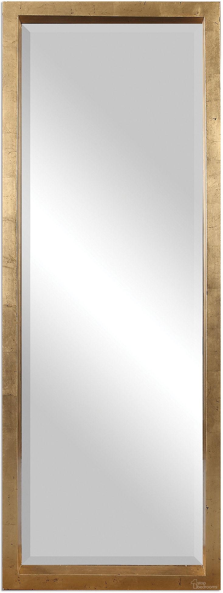 The appearance of Uttermost Edmonton Gold Leaner Mirror designed by Uttermost in the modern / contemporary interior design. This gold piece of furniture was selected by 1StopBedrooms from Edmonton Collection to add a touch of cosiness and style into your home. Sku: 14554. Material: Pine.