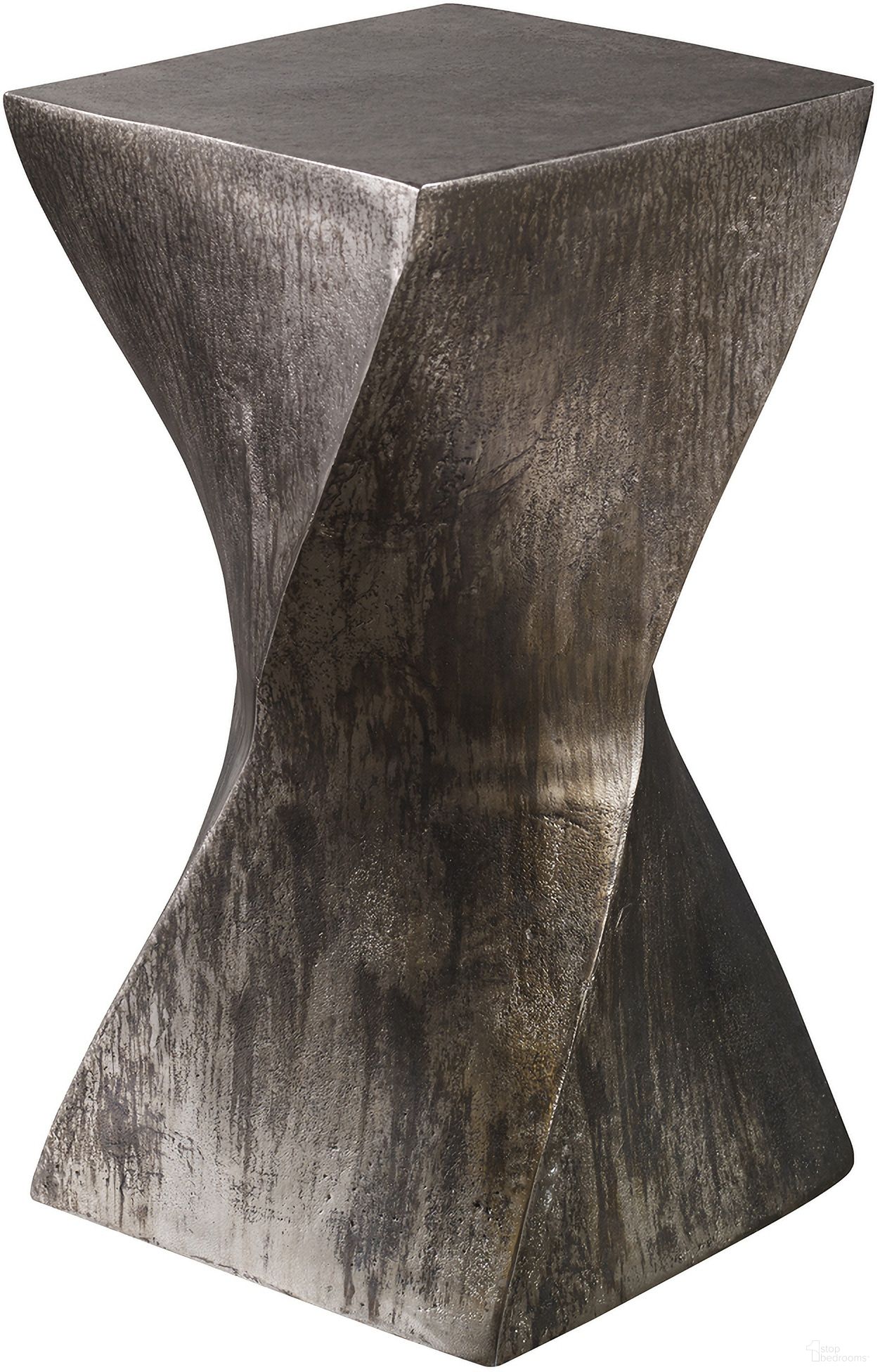 The appearance of Uttermost Euphrates Accent Table designed by Uttermost in the modern / contemporary interior design. This silver piece of furniture  was selected by 1StopBedrooms from Euphrates Collection to add a touch of cosiness and style into your home. Sku: 25063. Material: Aluminum.