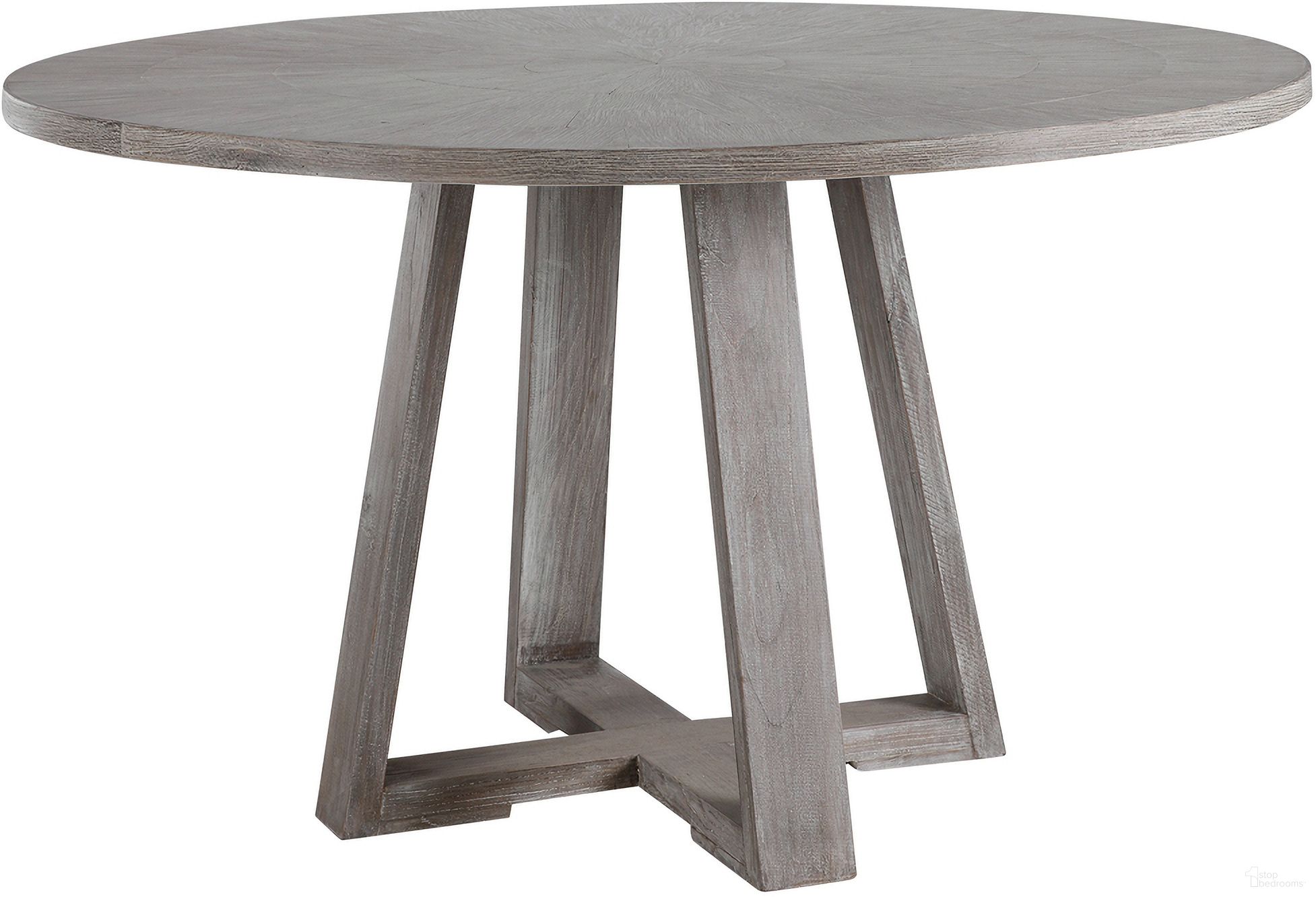 The appearance of Uttermost Gidran Gray Dining Table designed by Uttermost in the modern / contemporary interior design. This gray piece of furniture  was selected by 1StopBedrooms from Gidran Collection to add a touch of cosiness and style into your home. Sku: 24952. Table Base Style: Pedestal. Table Top Shape: Round. Material: Iron. Size: 52".