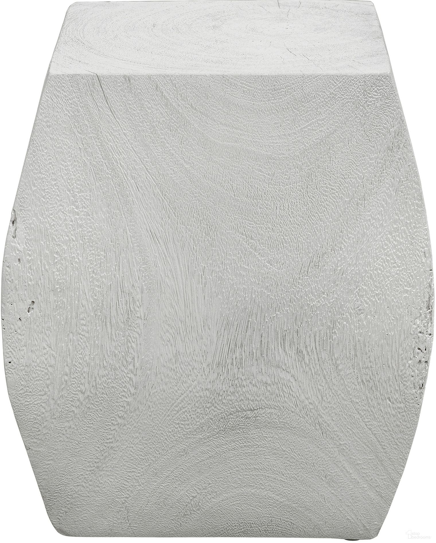 Uttermost Grove Ivory Wooden Accent Stool