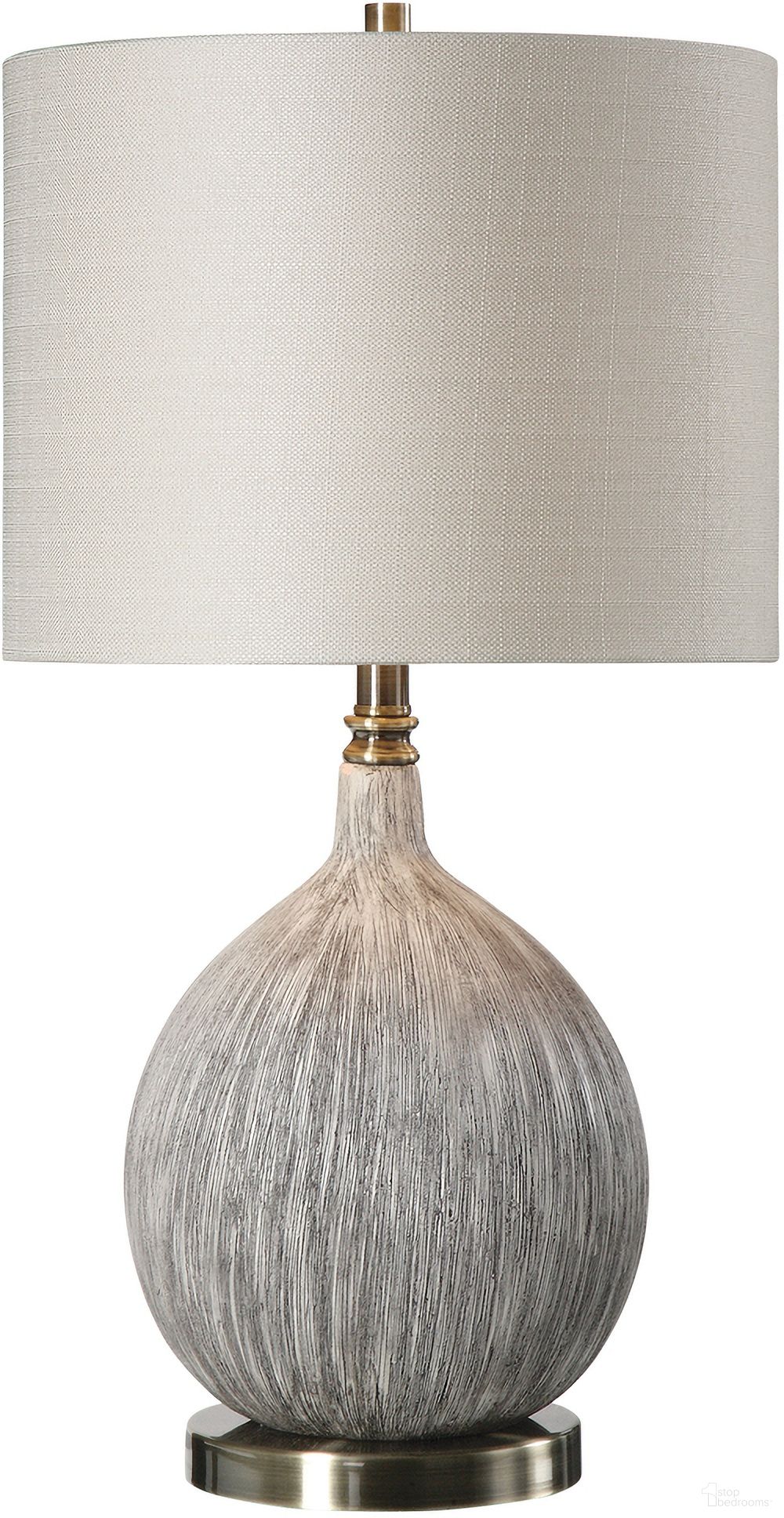 Uttermost Hedera Textured Ivory Table Lamp