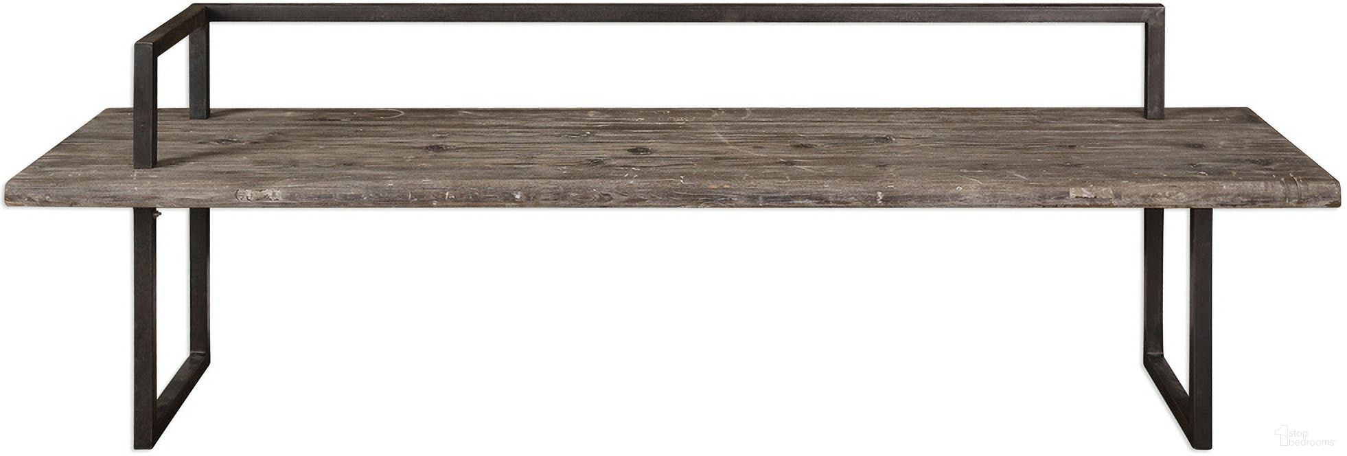 The appearance of Uttermost Herbert Reclaimed Wood Bench designed by Uttermost in the transitional interior design. This black piece of furniture was selected by 1StopBedrooms from Herbert Collection to add a touch of cosiness and style into your home. Sku: 24701. Material: Wood.