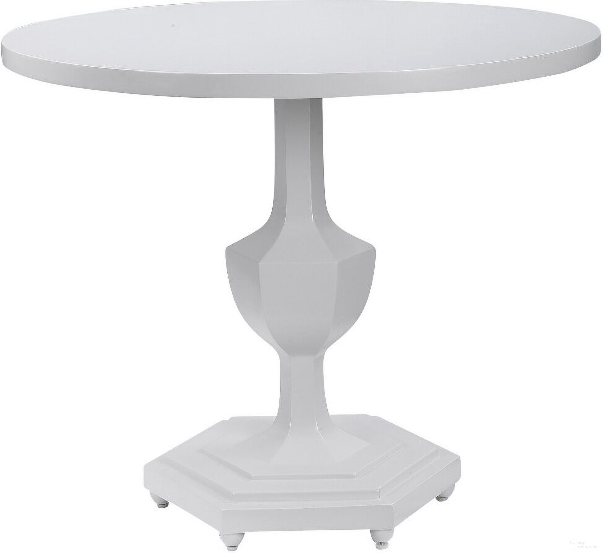 The appearance of Uttermost Kabarda White Foyer Table designed by Uttermost in the modern / contemporary interior design. This white piece of furniture  was selected by 1StopBedrooms from Kabarda Collection to add a touch of cosiness and style into your home. Sku: 24945. Material: MDF. Size: 32".