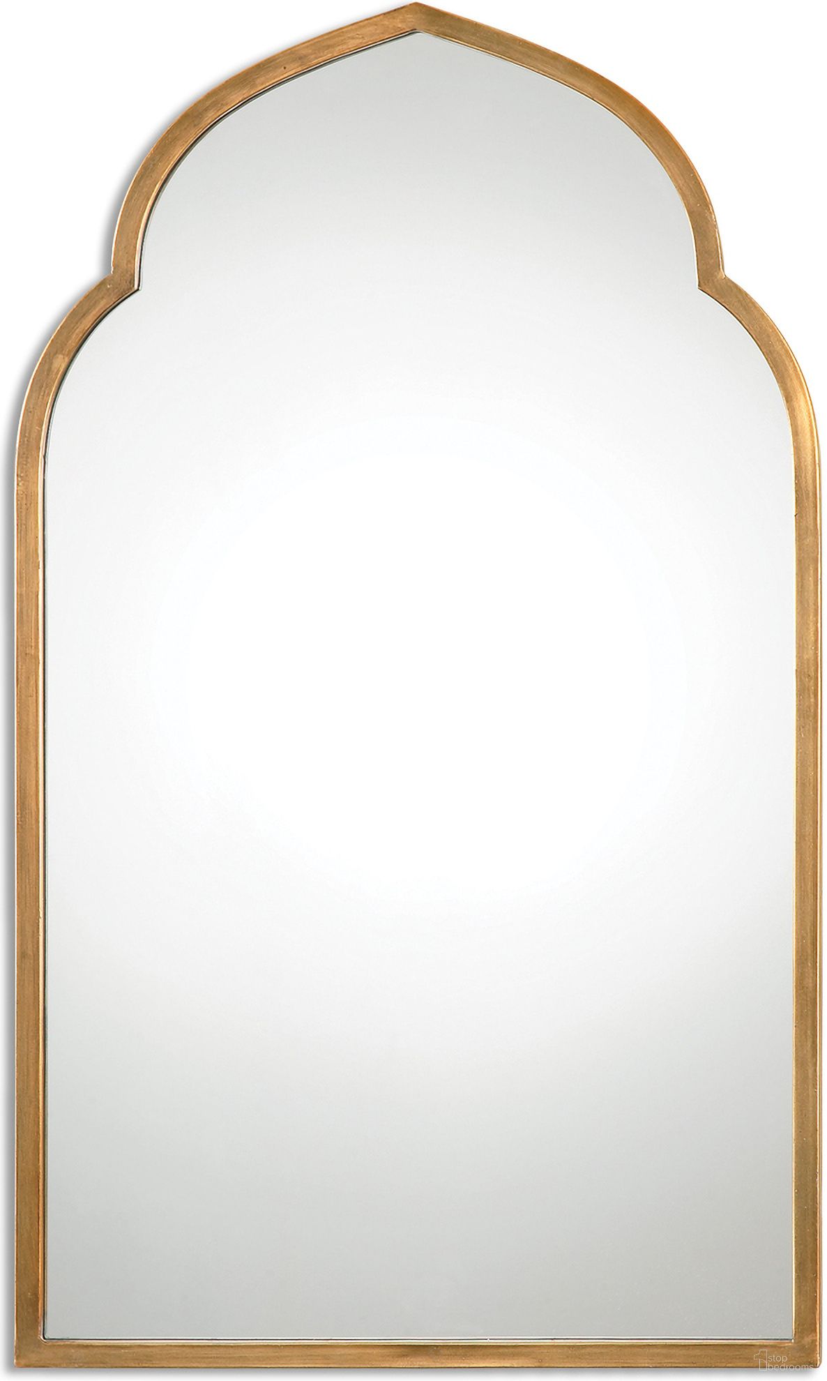 The appearance of Uttermost Kenitra Gold Arch Mirror designed by Uttermost in the modern / contemporary interior design. This gold piece of furniture  was selected by 1StopBedrooms from Kenitra Collection to add a touch of cosiness and style into your home. Sku: 12907. Material: Metal.