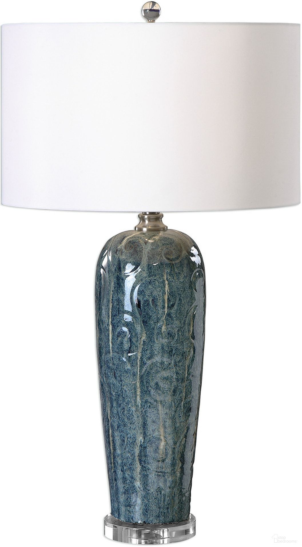 Uttermost Maira Blue Ceramic Table Lamp
