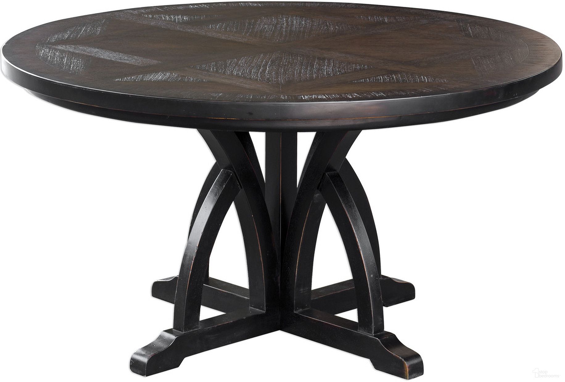 Uttermost Maiva Round Black Dining Table