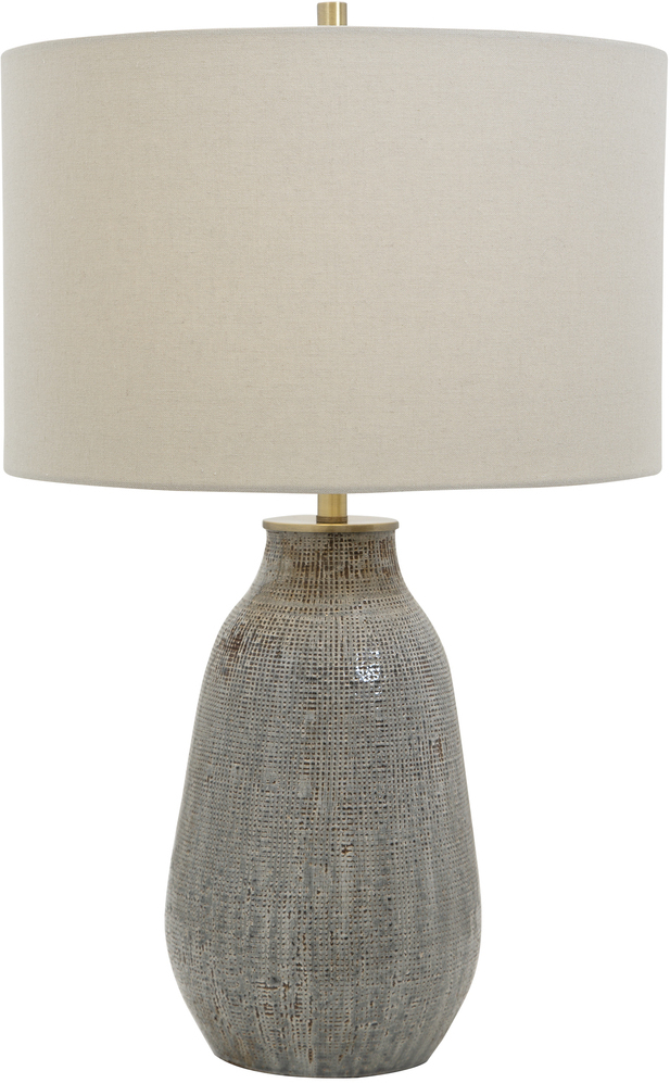 Uttermost Monacan Gray Textured Table Lamp | 1StopBedrooms