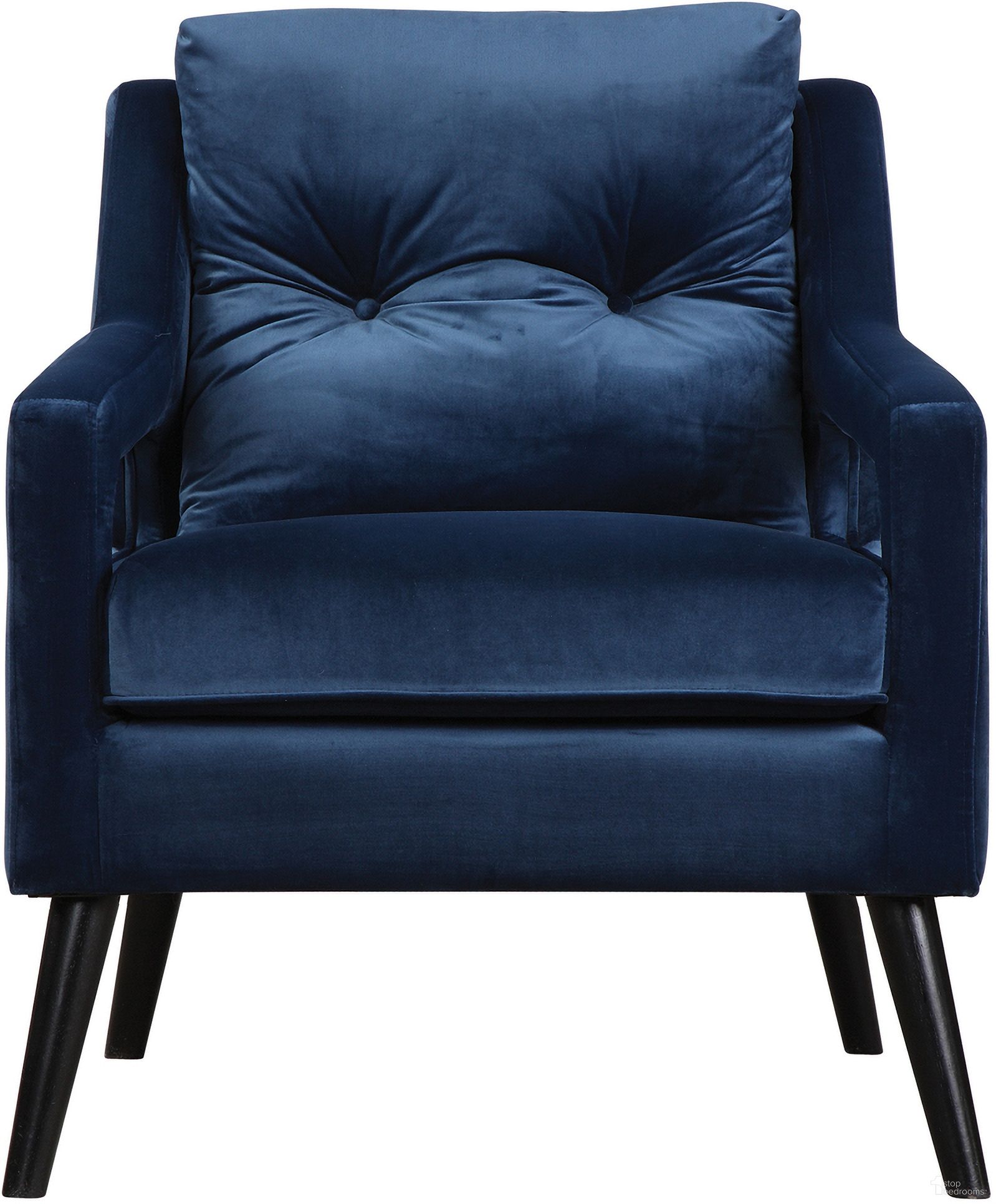 The appearance of Uttermost O'Brien Blue Velvet Armchair designed by Uttermost in the modern / contemporary interior design. This blue piece of furniture was selected by 1StopBedrooms from O'Brien Collection to add a touch of cosiness and style into your home. Sku: 23318. Material: Wood.