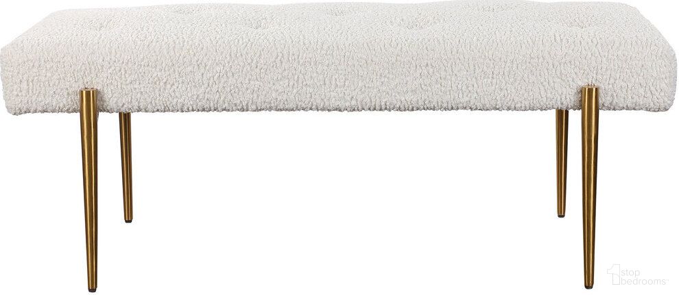 The appearance of Uttermost Olivier White Bench designed by Uttermost in the modern / contemporary interior design. This white piece of furniture was selected by 1StopBedrooms from Olivier Collection to add a touch of cosiness and style into your home. Sku: 23572. Material: Wood.