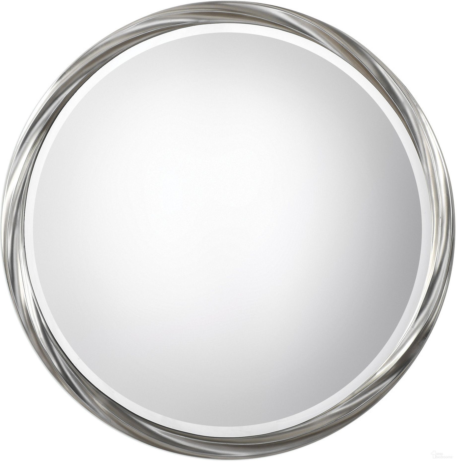 The appearance of Uttermost Orion Silver Round Mirror designed by Uttermost in the modern / contemporary interior design. This silver piece of furniture  was selected by 1StopBedrooms from Orion Collection to add a touch of cosiness and style into your home. Sku: 09278. Material: MDF.