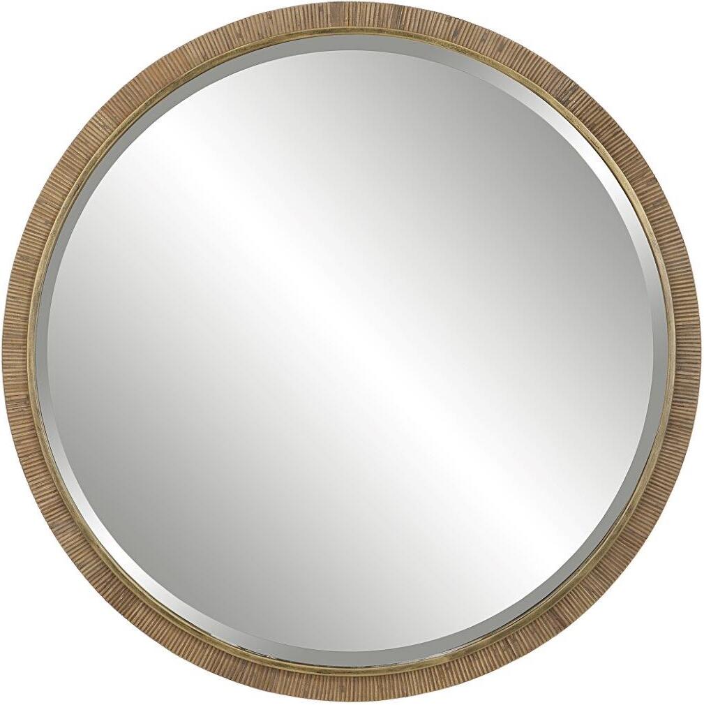 Kuna Small Round Mirror | Currey & Company