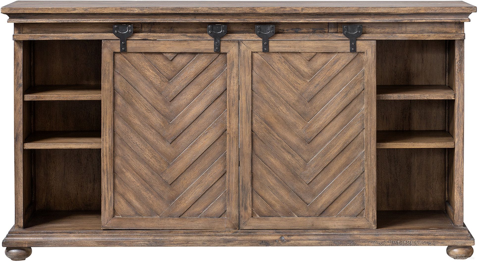 Uttermost Primalia Barn Door Media Console