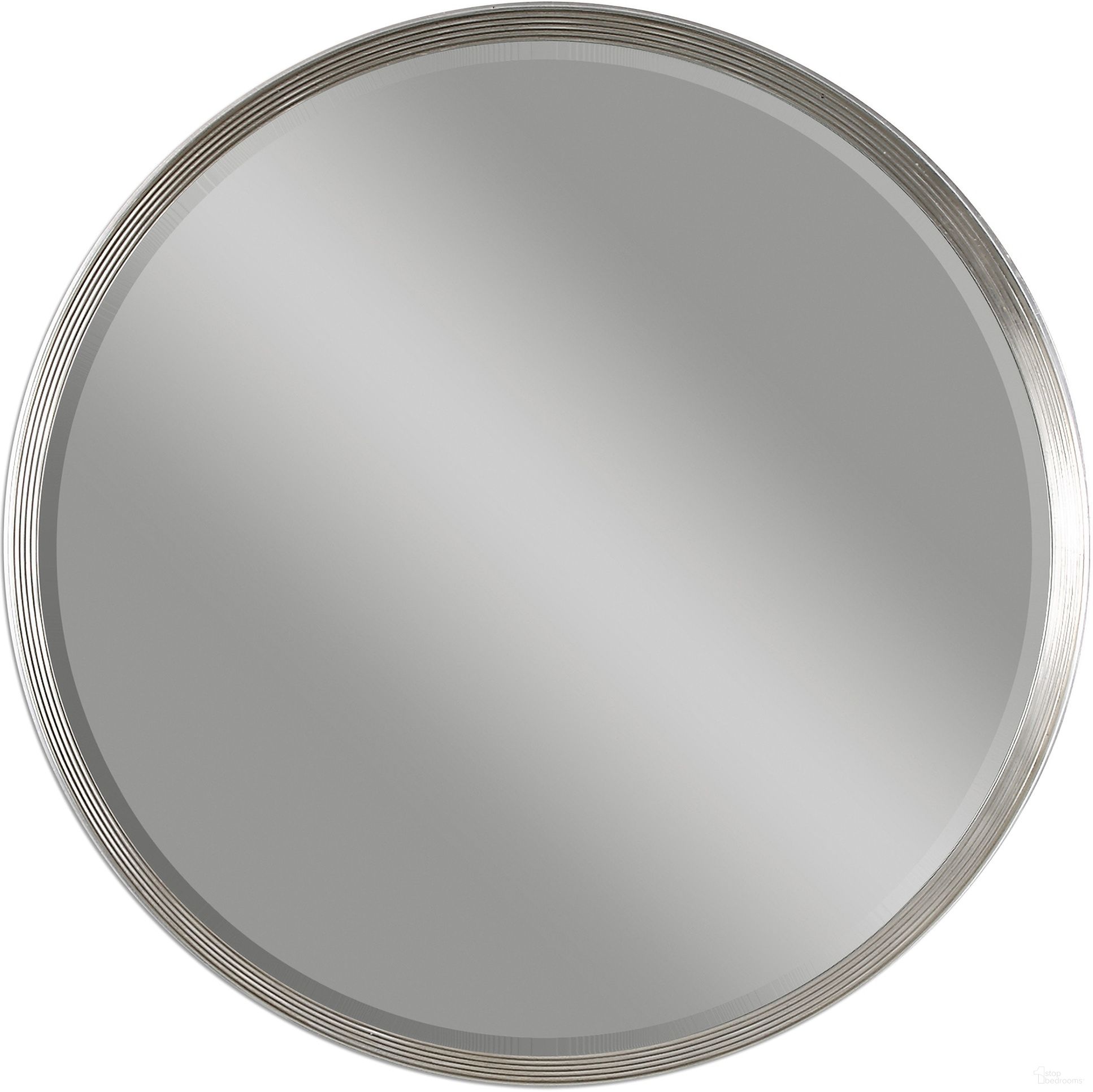 The appearance of Uttermost Serenza Round Silver Mirror designed by Uttermost in the modern / contemporary interior design. This silver piece of furniture was selected by 1StopBedrooms from Serenza Collection to add a touch of cosiness and style into your home. Sku: 14547. Material: MDF.