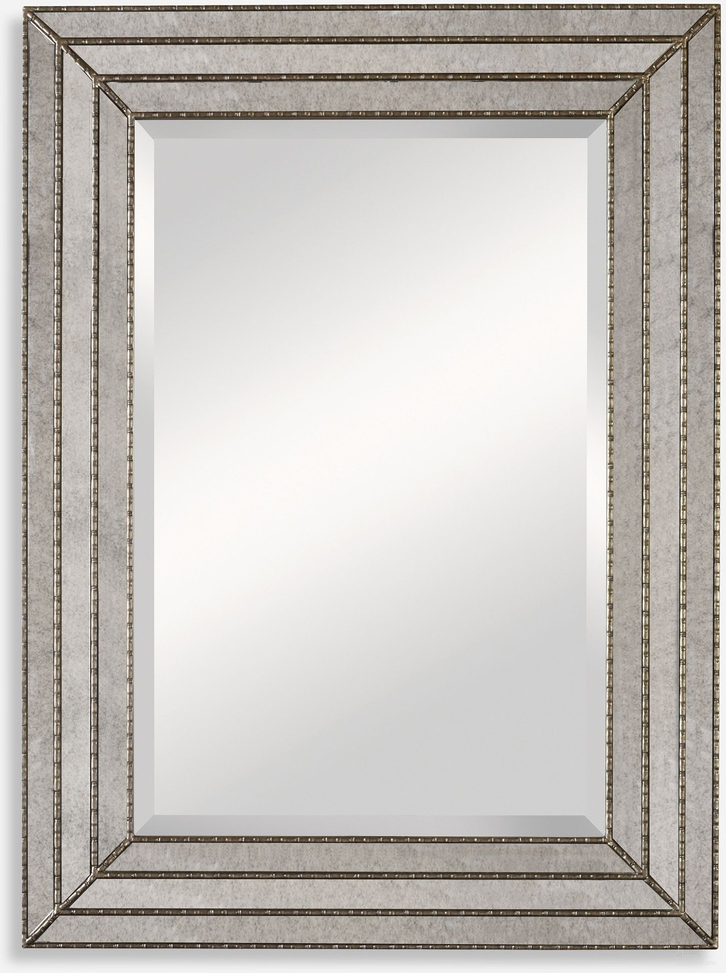 The appearance of Uttermost Seymour Antique Silver Mirror designed by Uttermost in the modern / contemporary interior design. This silver piece of furniture was selected by 1StopBedrooms from Seymour Collection to add a touch of cosiness and style into your home. Sku: 14465. Material: Wood.