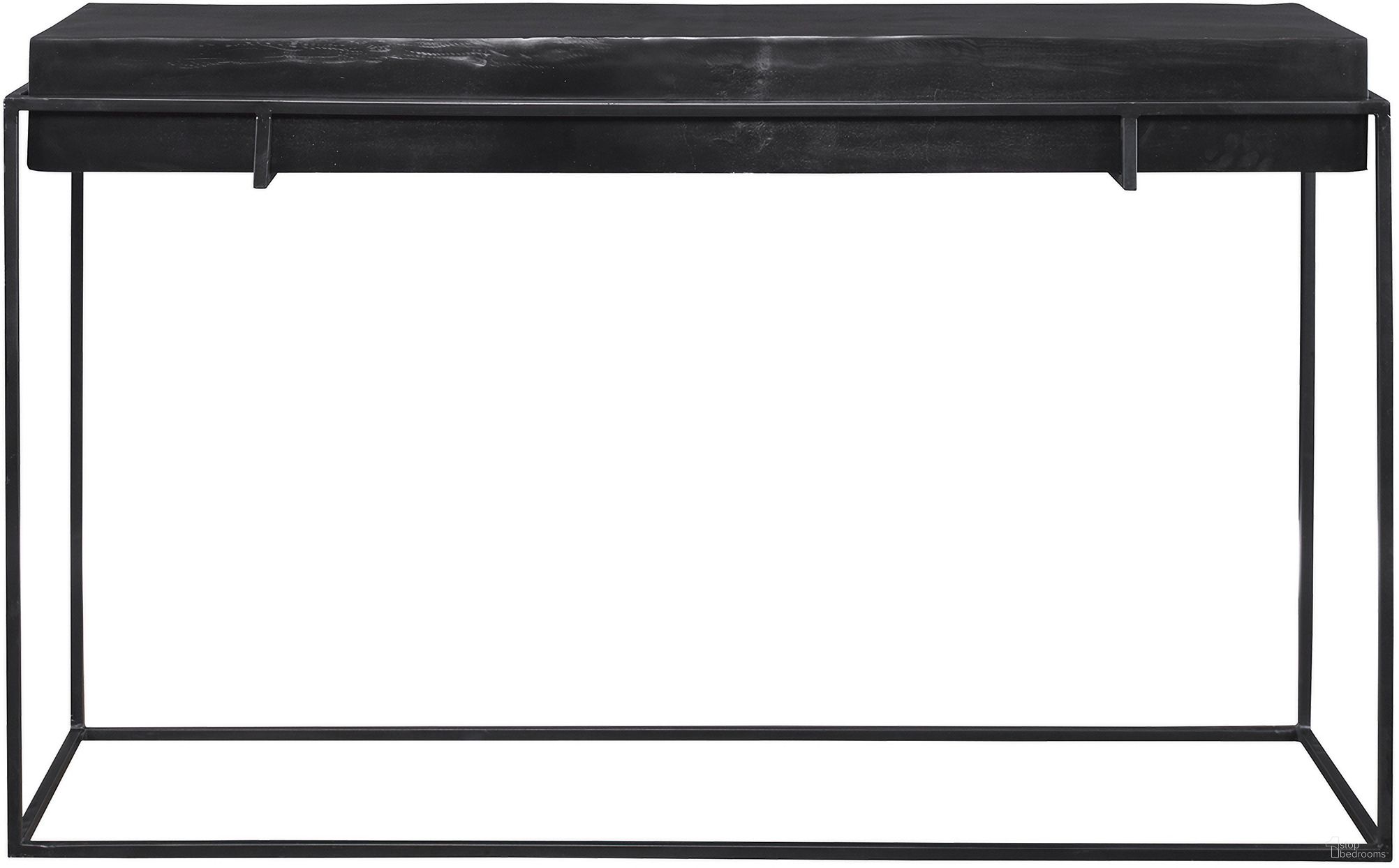 Uttermost Telone Modern Black Console Table